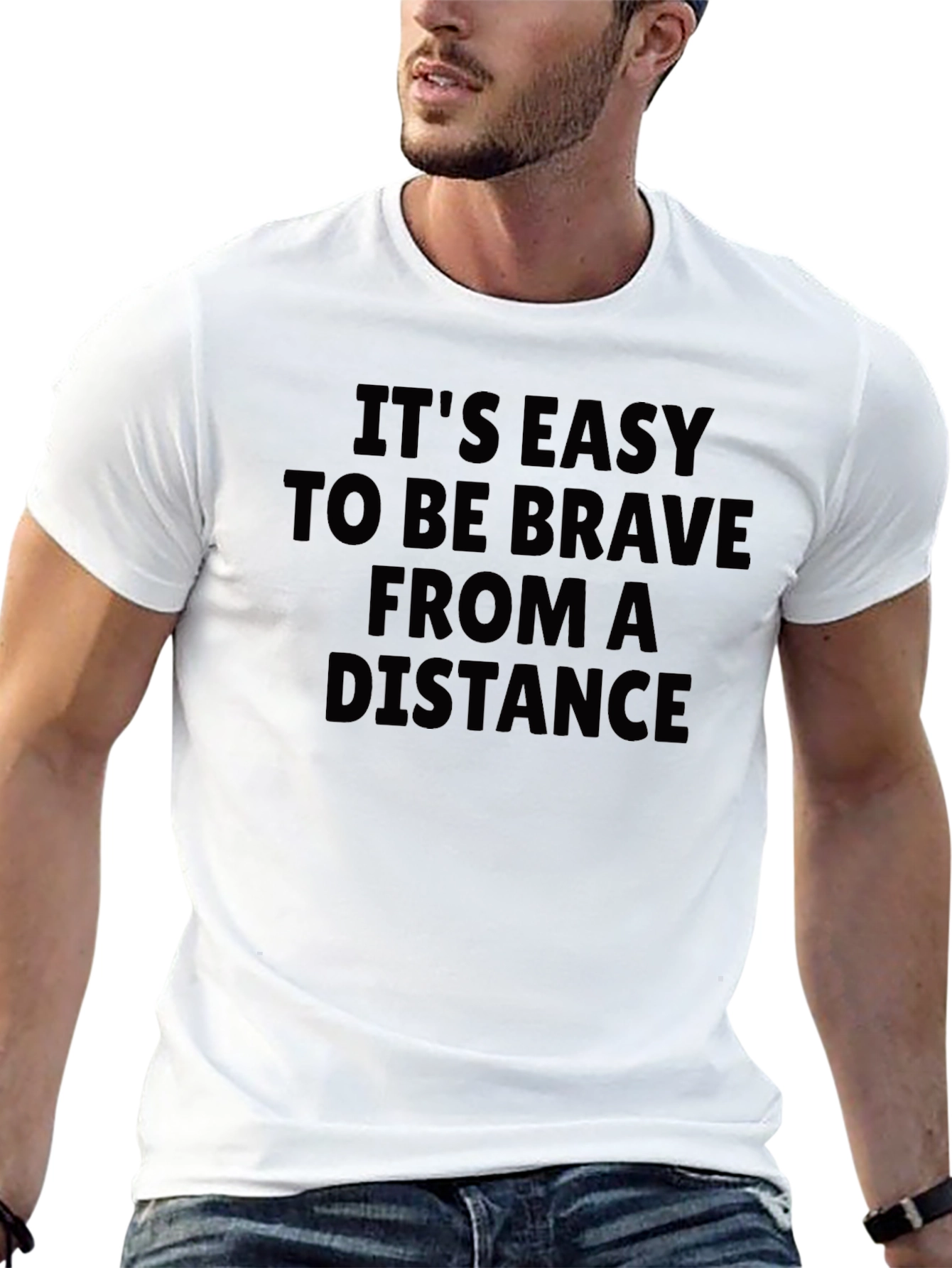 Brave From A Distance Black T-Shirt