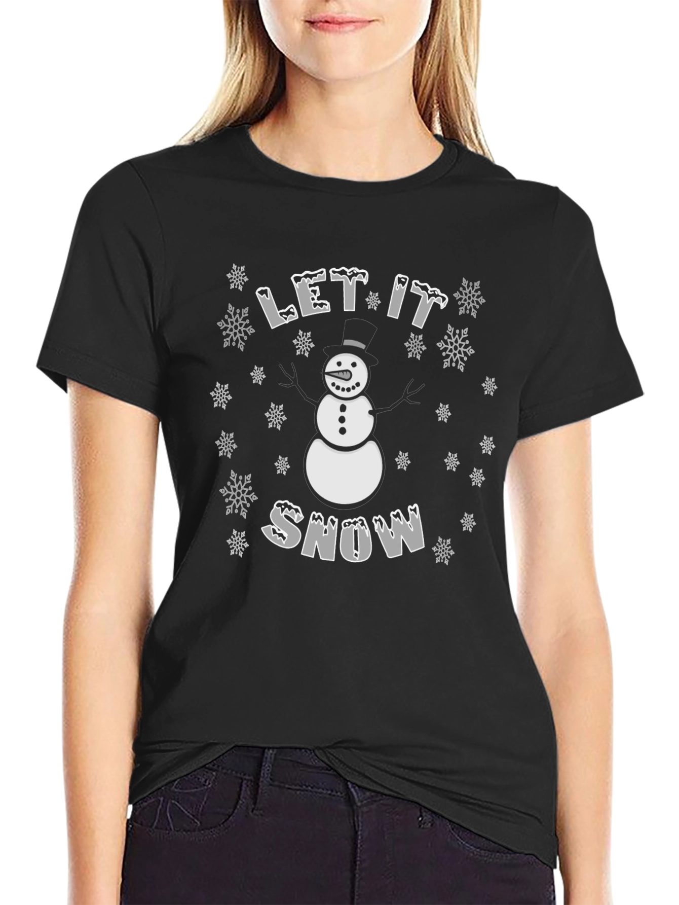 Let It Snow T-Shirt - Festive Winter Tee
