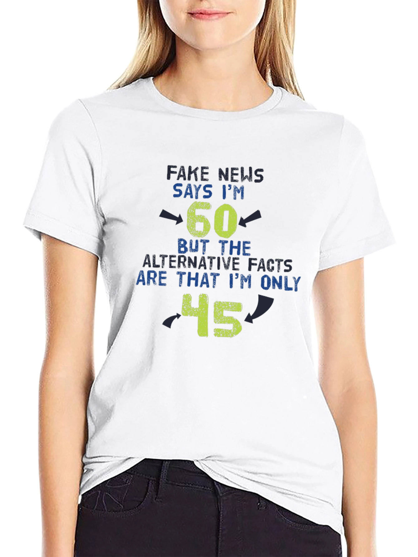 Funny Fake News 60th Birthday T-Shirt - Only 45!