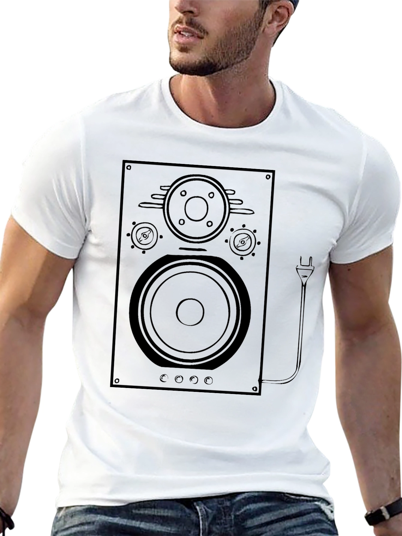 Speaker Graphic Tee - Classic Audio Vibe