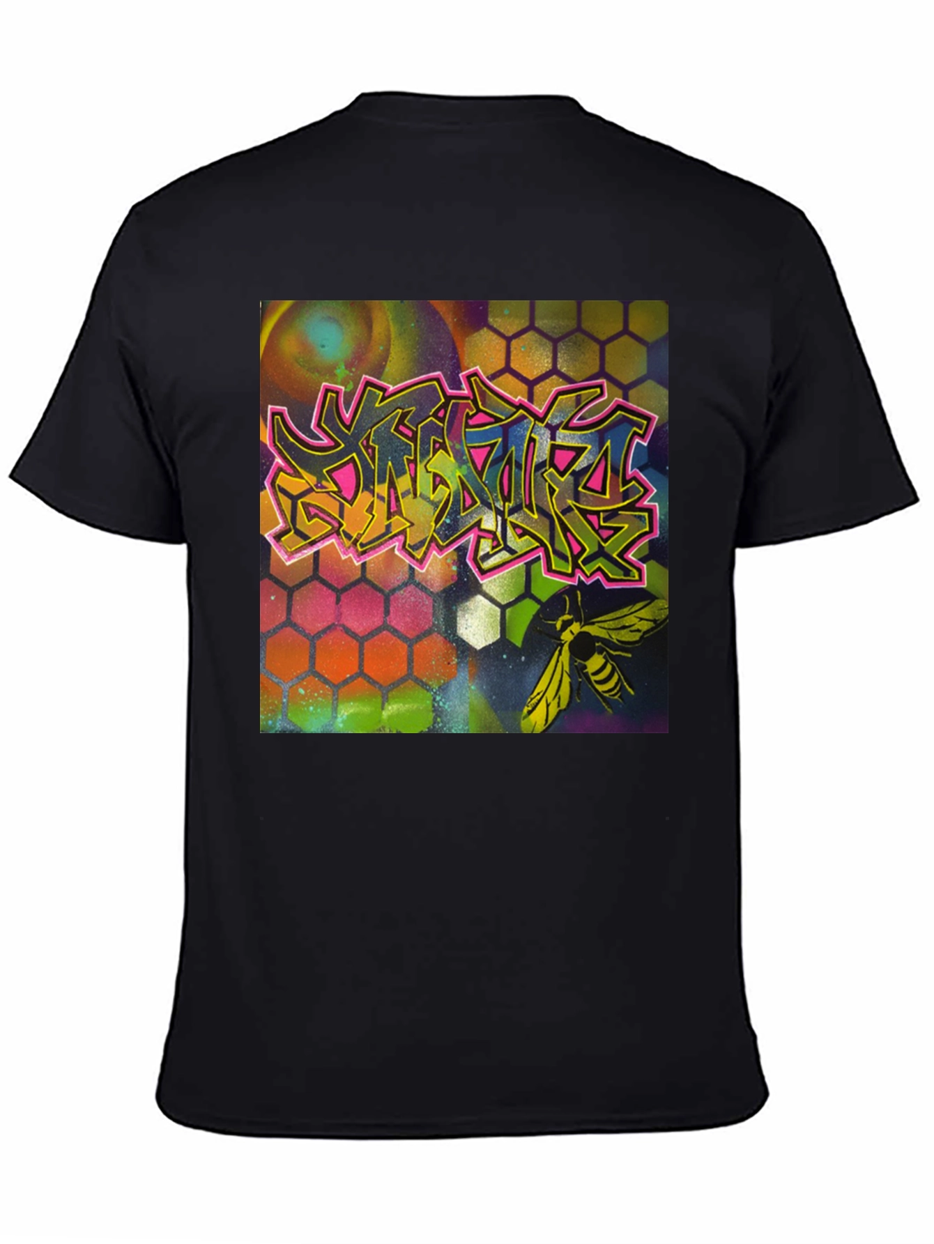 Graffiti Bee Graphic Tee - Unique Art T-Shirt