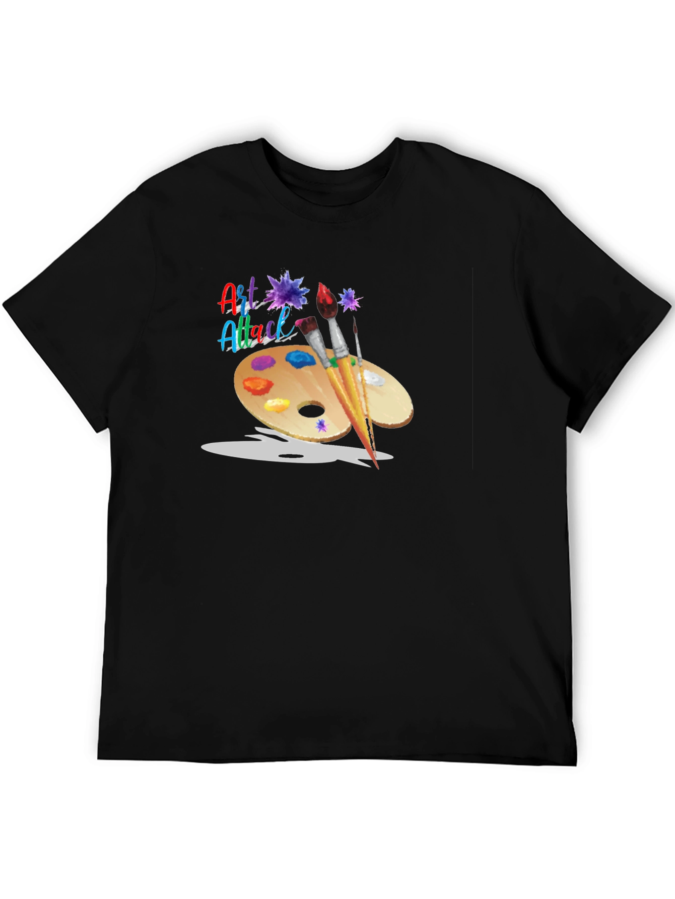 Art Attack T-Shirt: Artistic Palette Design