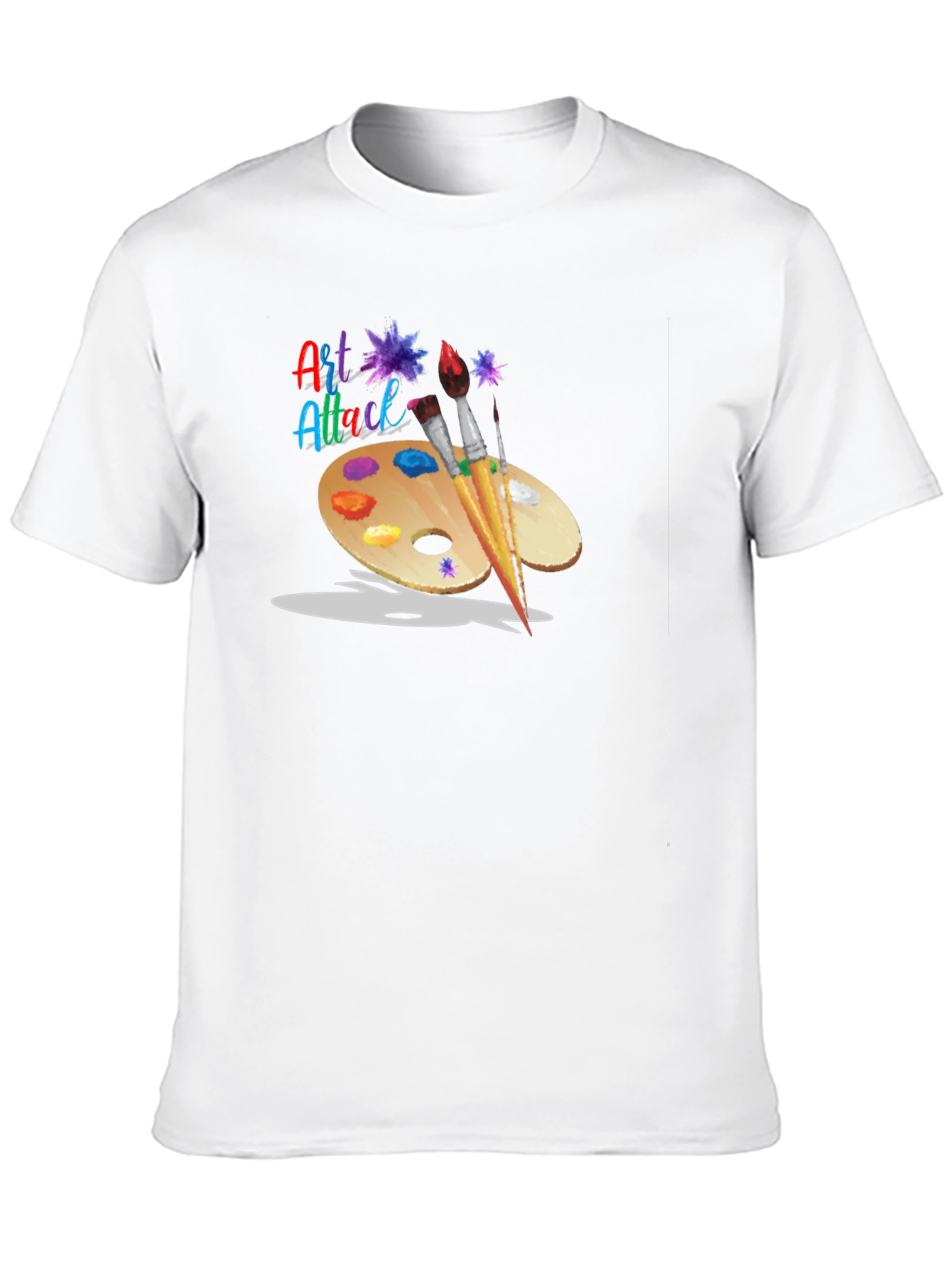 Art Attack T-Shirt: Artistic Palette Design
