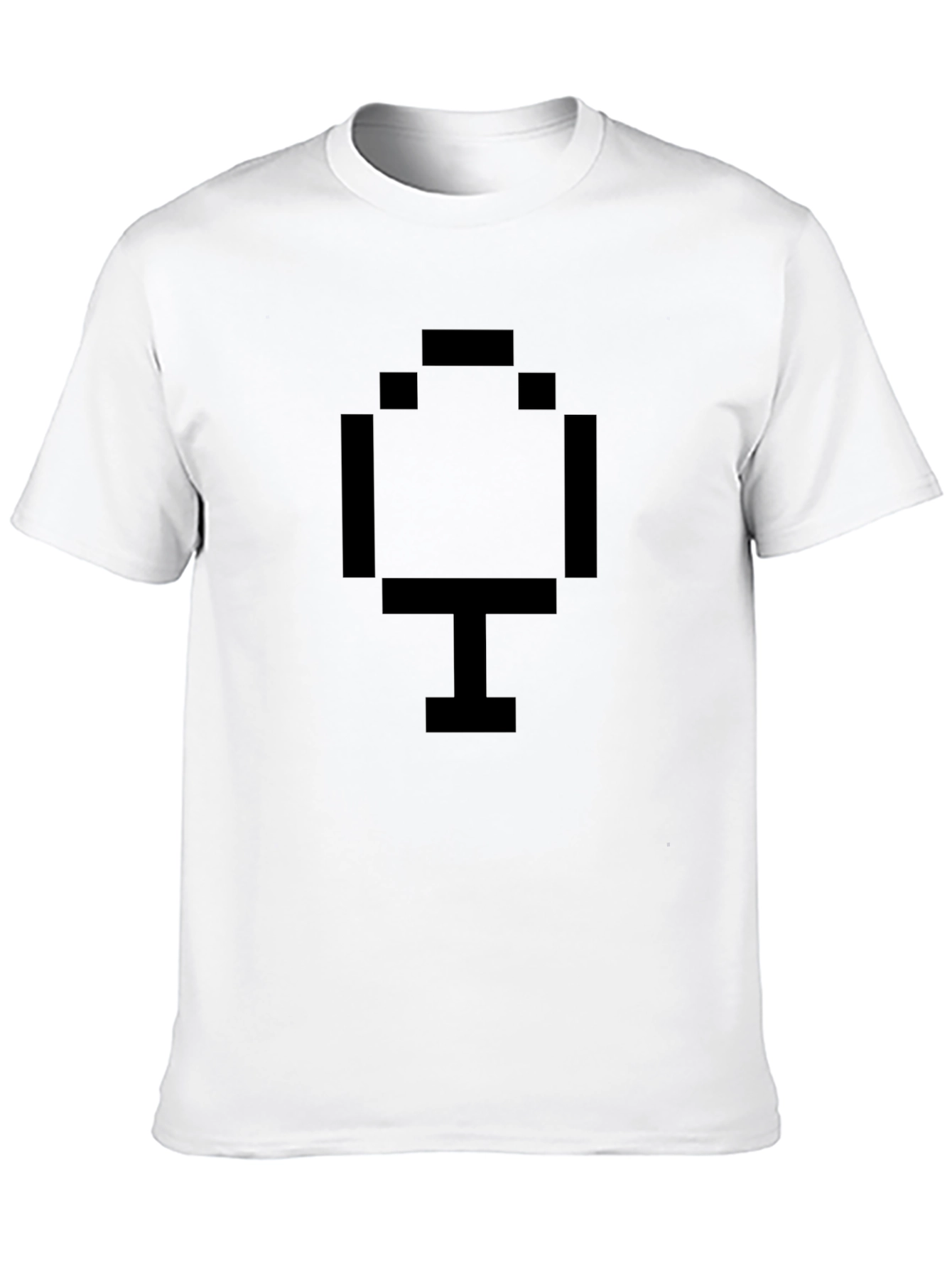 Pixel Tree Black T-Shirt - Retro Gaming Style