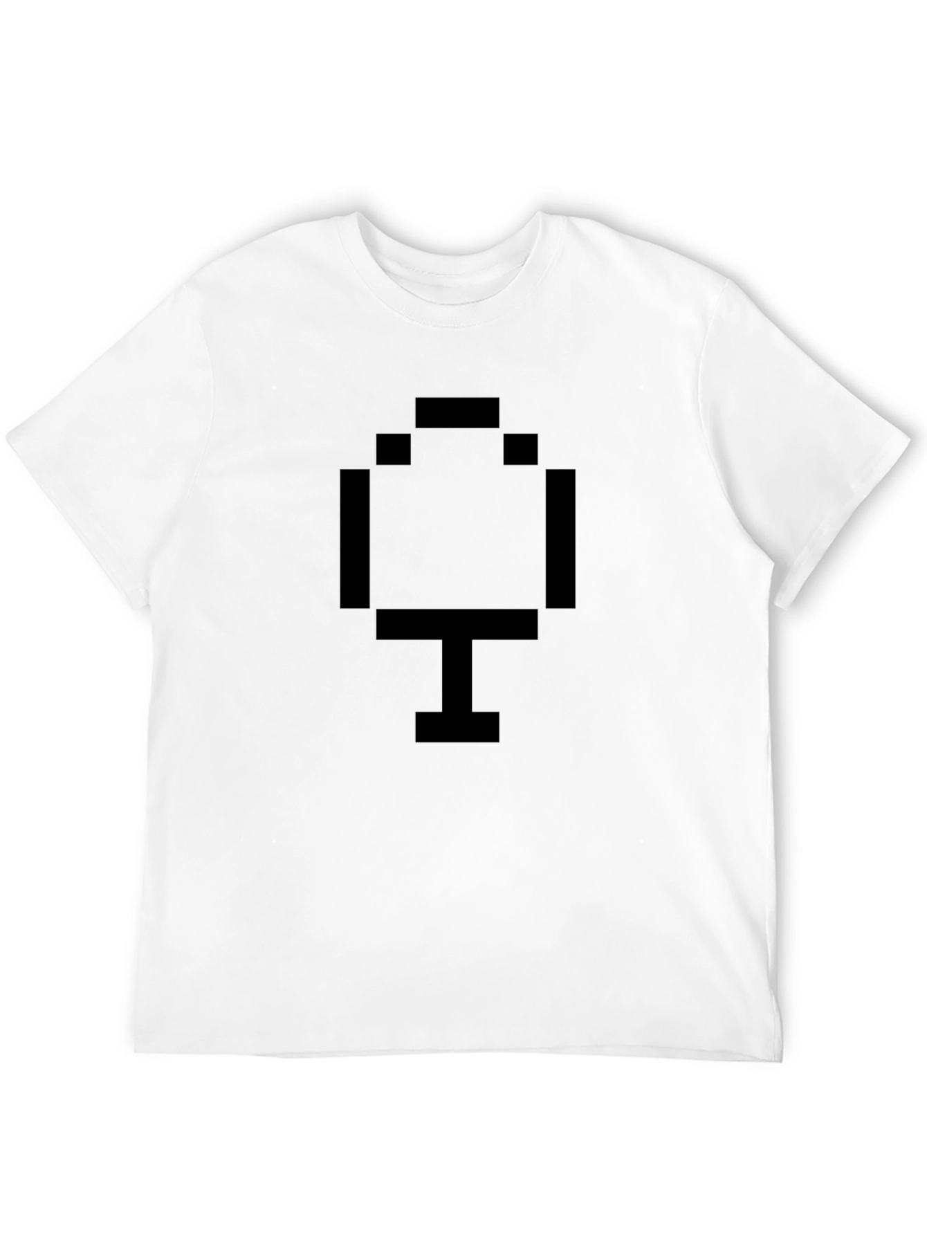 Pixel Tree Black T-Shirt - Retro Gaming Style