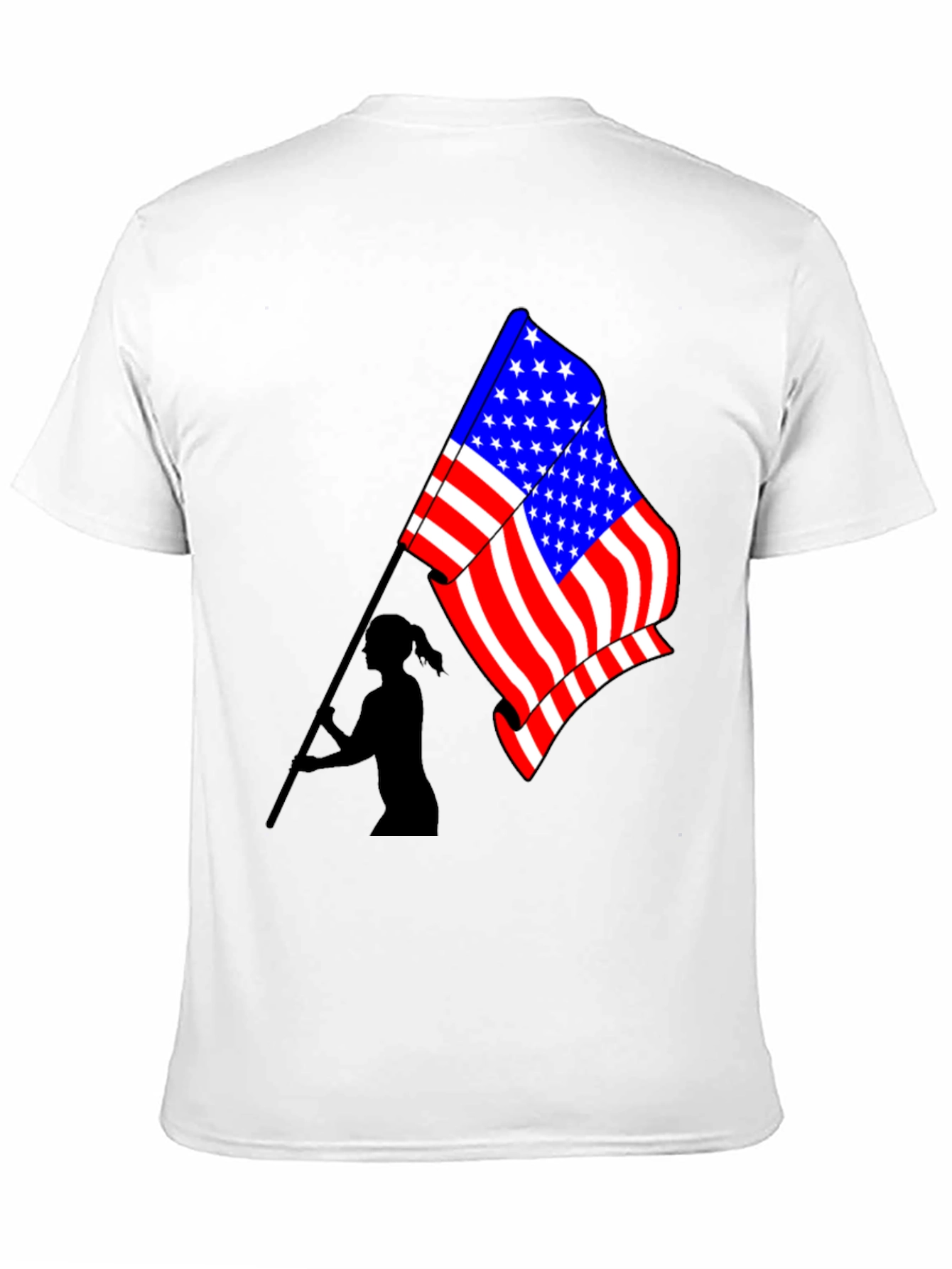 USA Flag Graphic T-Shirt - Patriotic Style