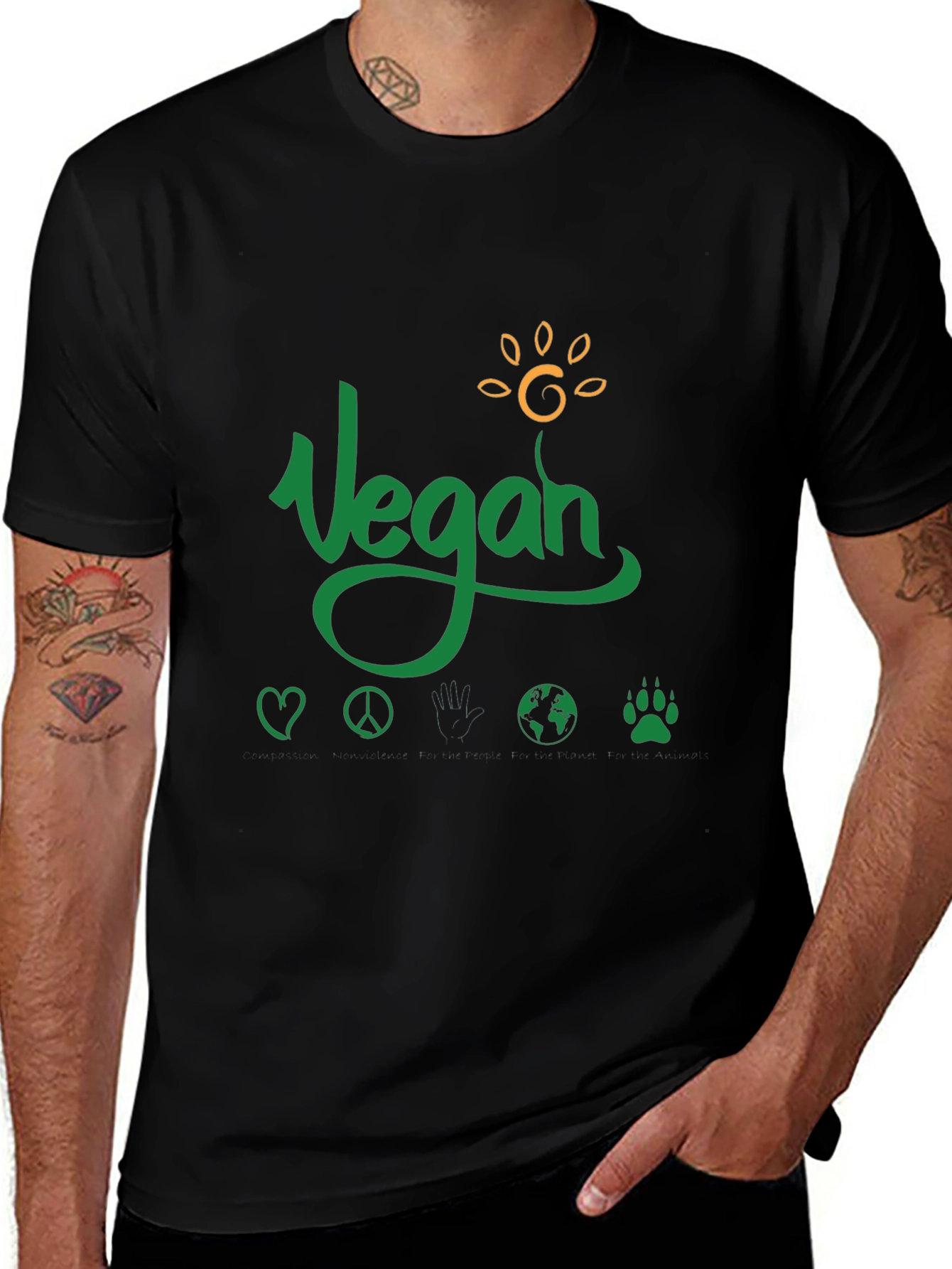 Vegan T-Shirt Animal Rights Eco-Friendly
