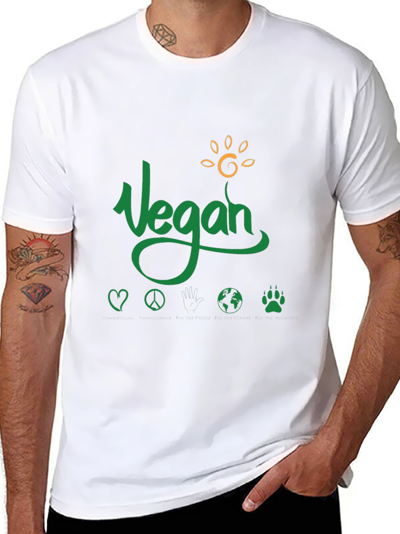 Vegan T-Shirt Animal Rights Eco-Friendly