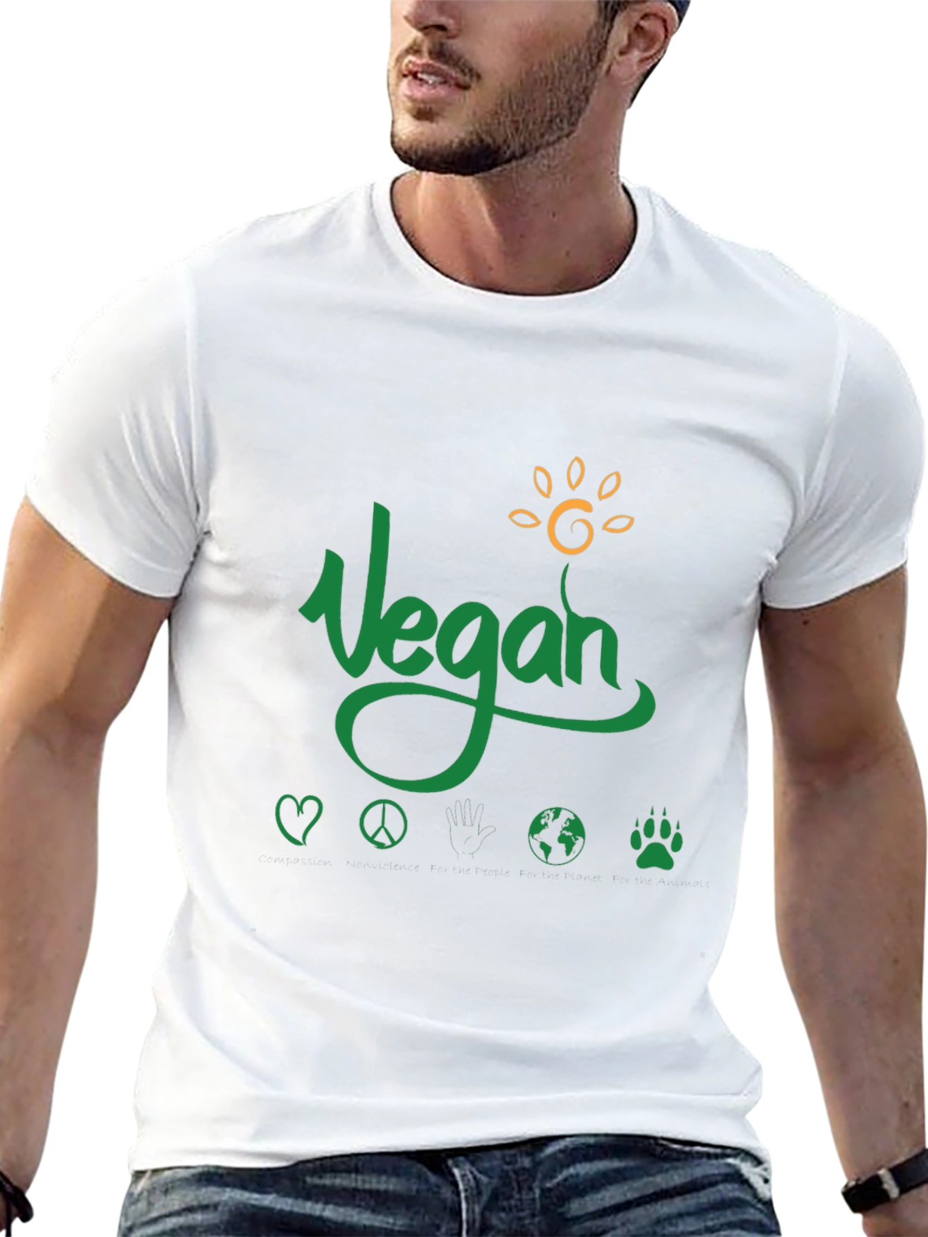 Vegan T-Shirt Animal Rights Eco-Friendly