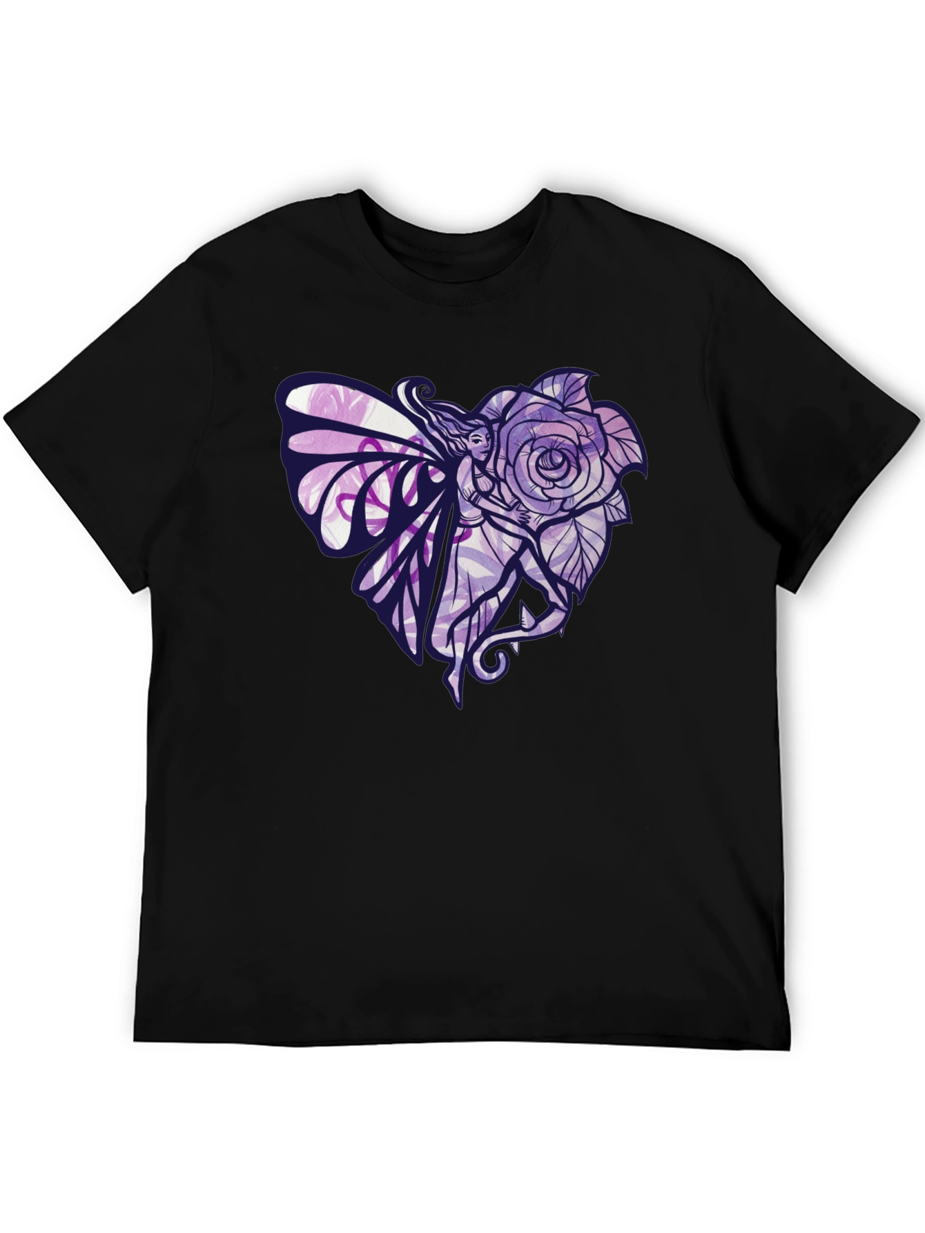 Fairy Rose Heart Graphic T-Shirt