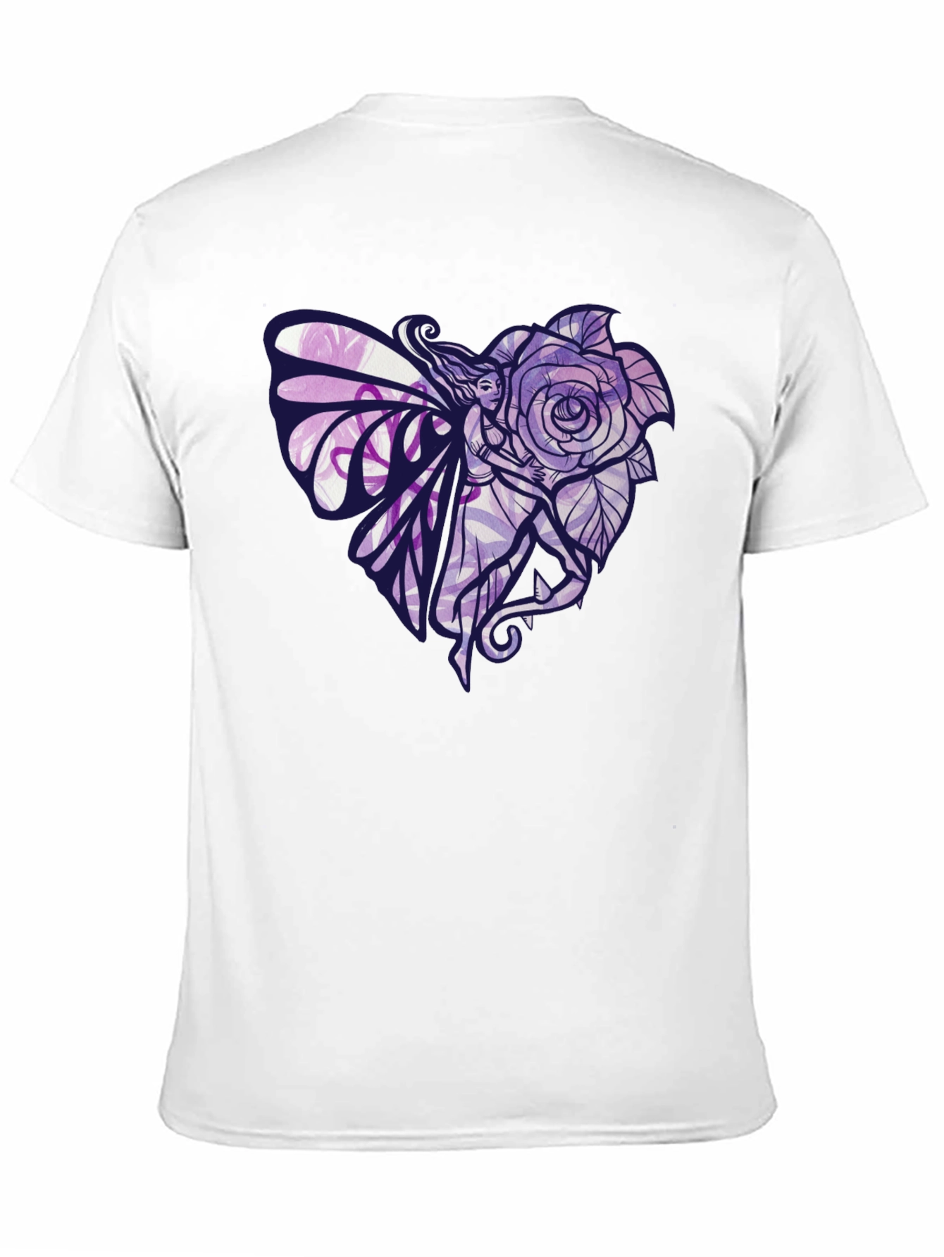 Fairy Rose Heart Graphic T-Shirt