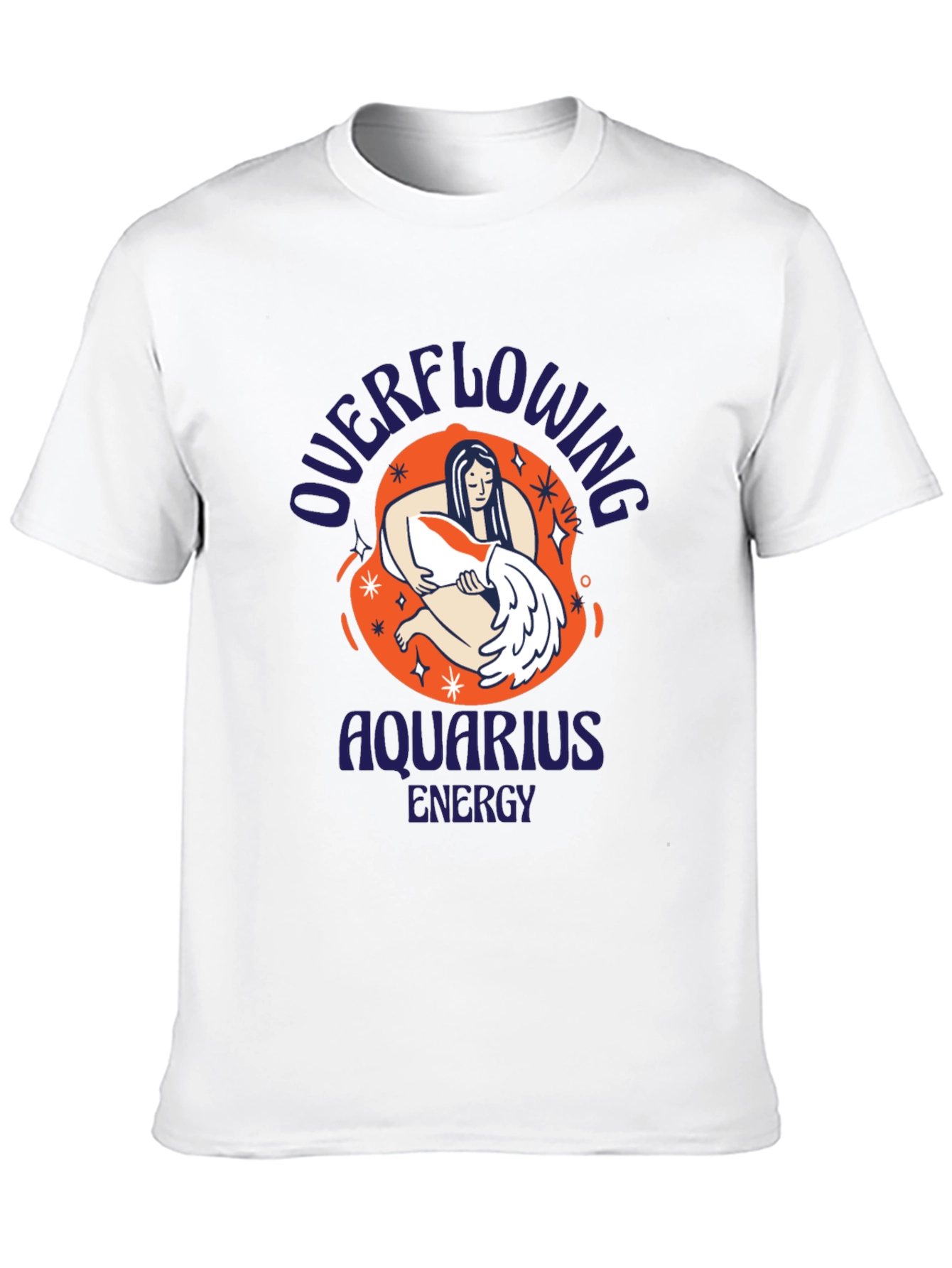 Aquarius Energy Graphic Tee - Zodiac T-Shirt