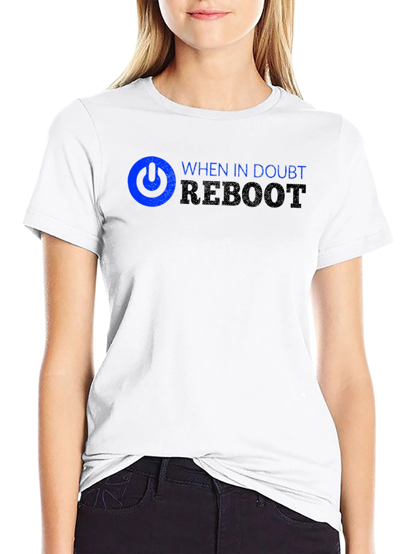 When in Doubt Reboot T-Shirt - Black