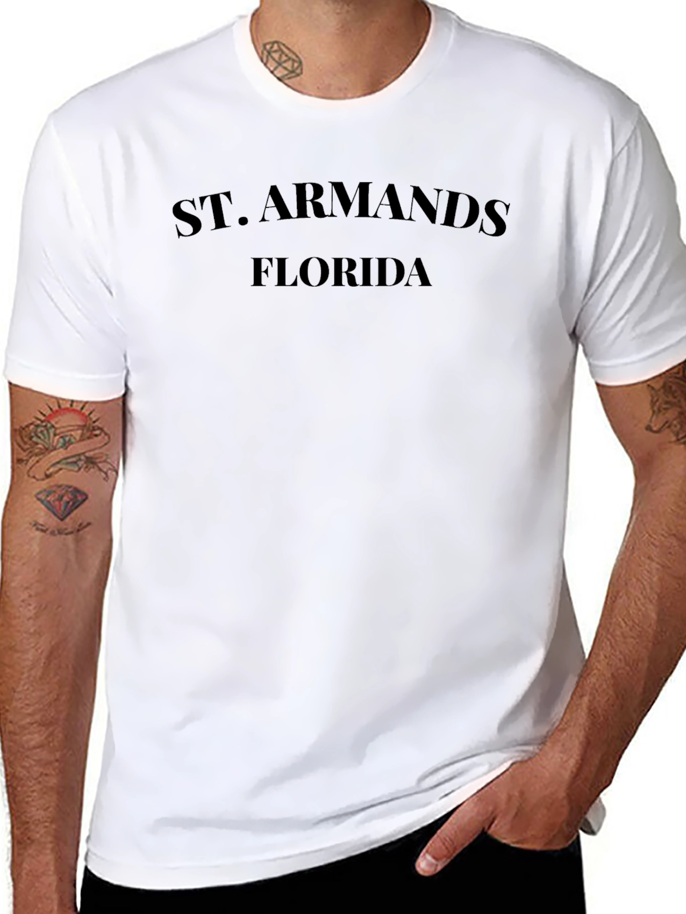 St. Armands Florida Graphic T-Shirt Black