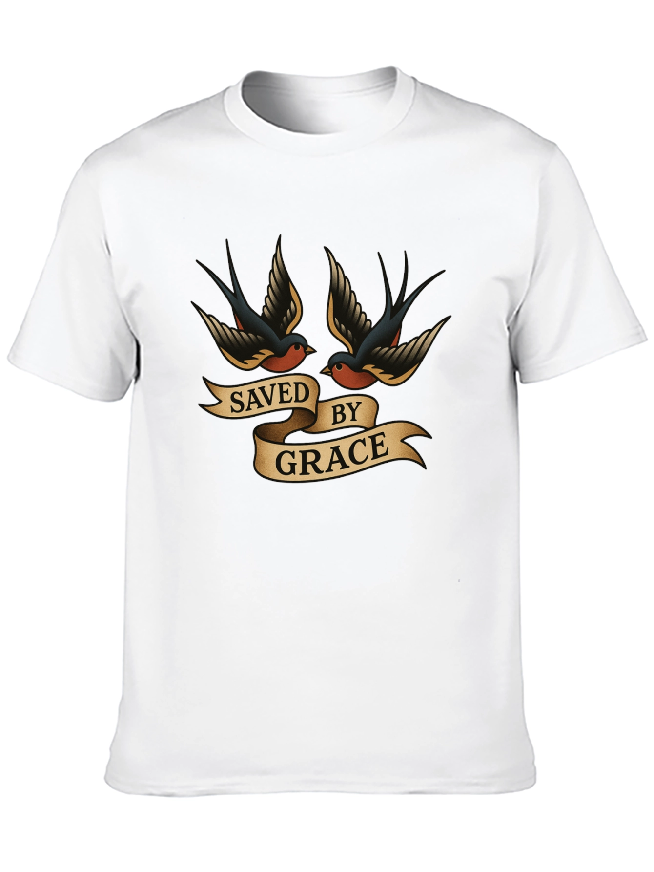 Saved by Grace Swallow T-Shirt