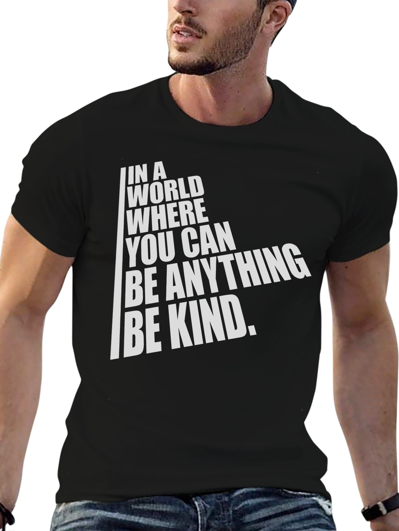 Be Kind Graphic Tee - Inspirational Black T-Shirt