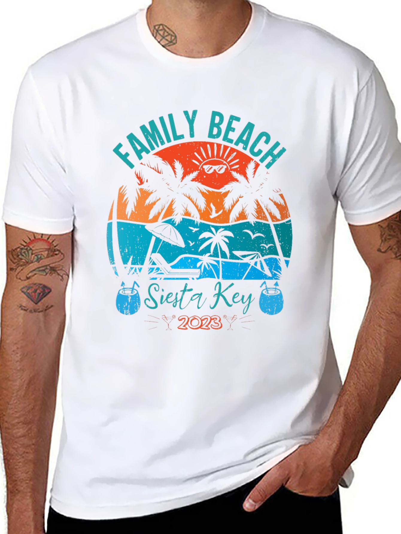 Family Beach Siesta Key 2023 Graphic Tee