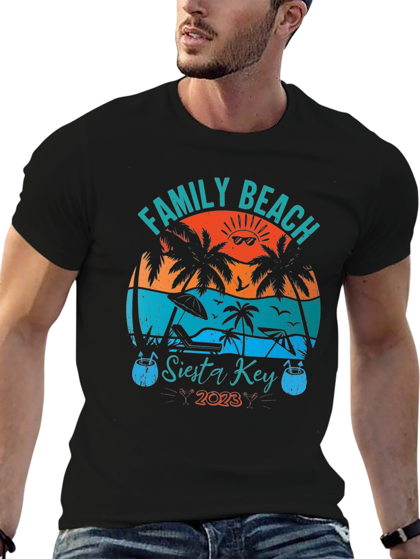 Family Beach Siesta Key 2023 Graphic Tee