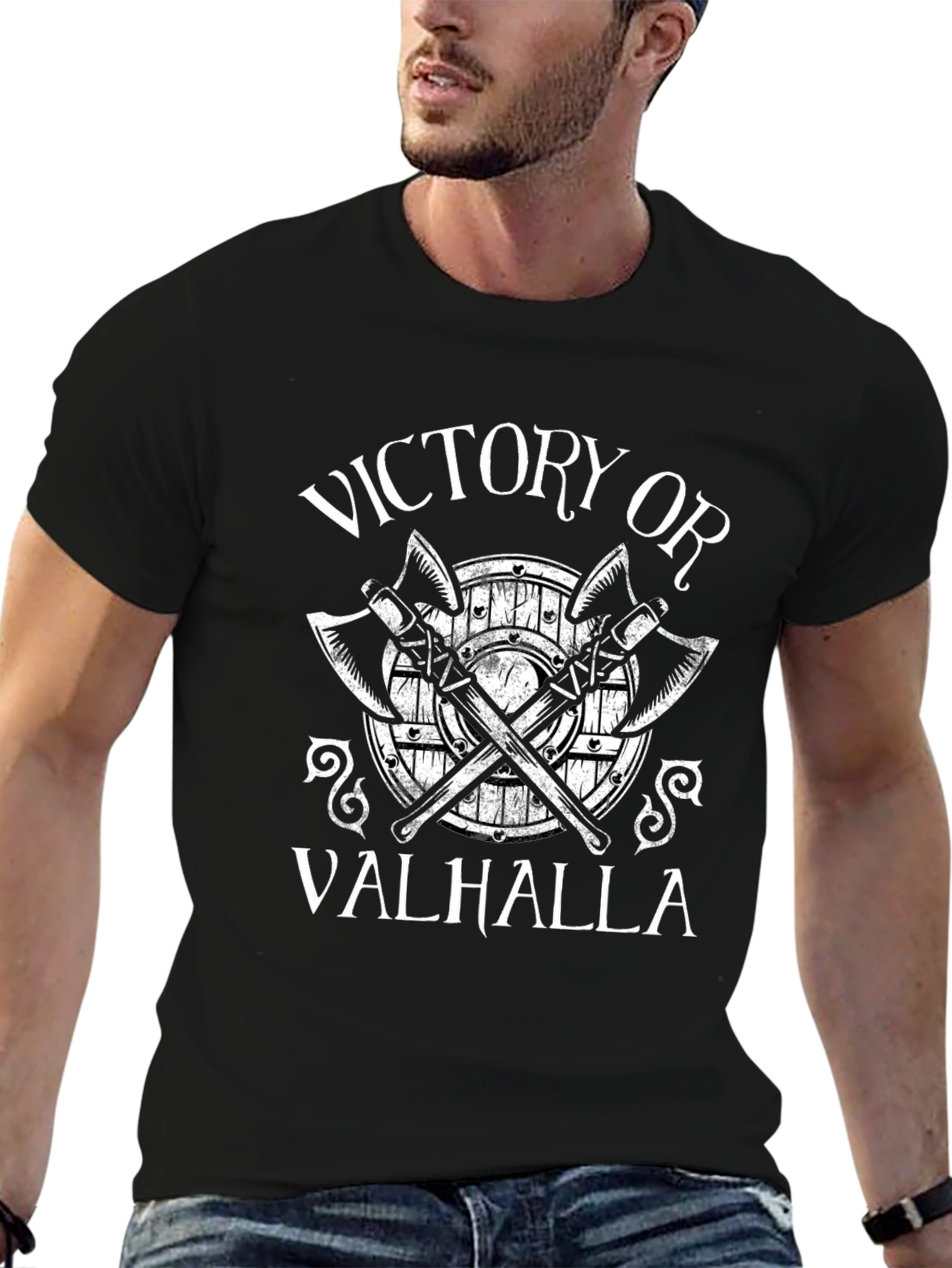 Victory or Valhalla Viking T-Shirt