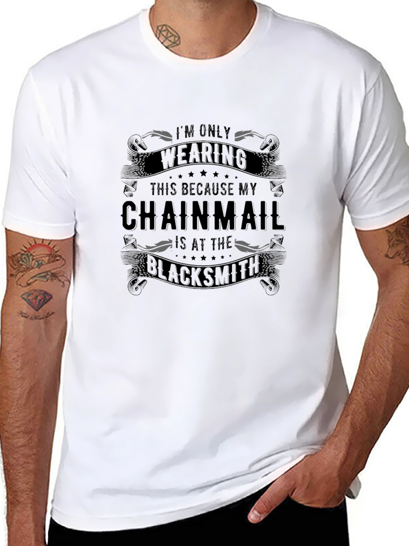 Chainmail Black T-Shirt