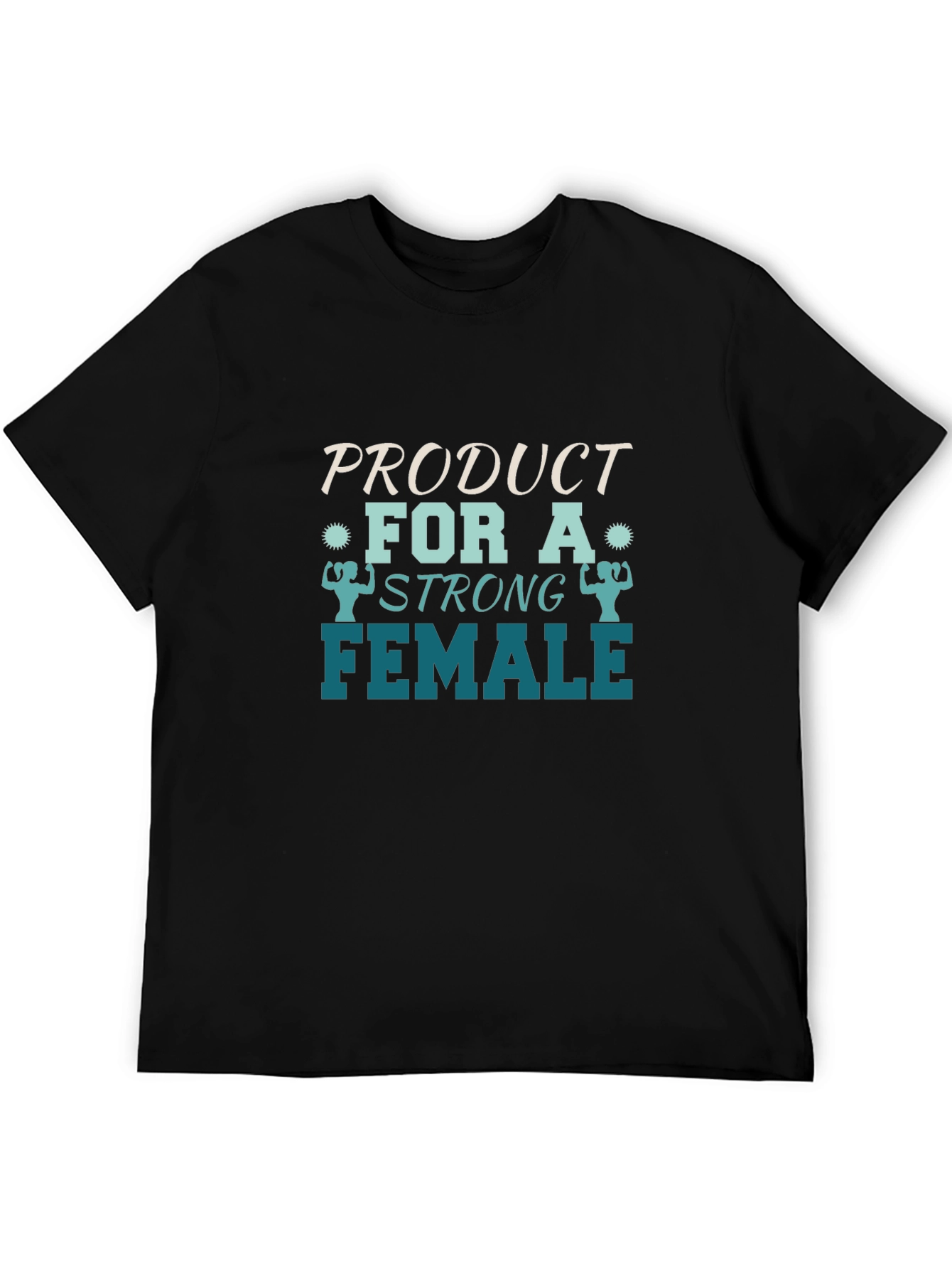 Strong Female Graphic Tee - Black Cotton