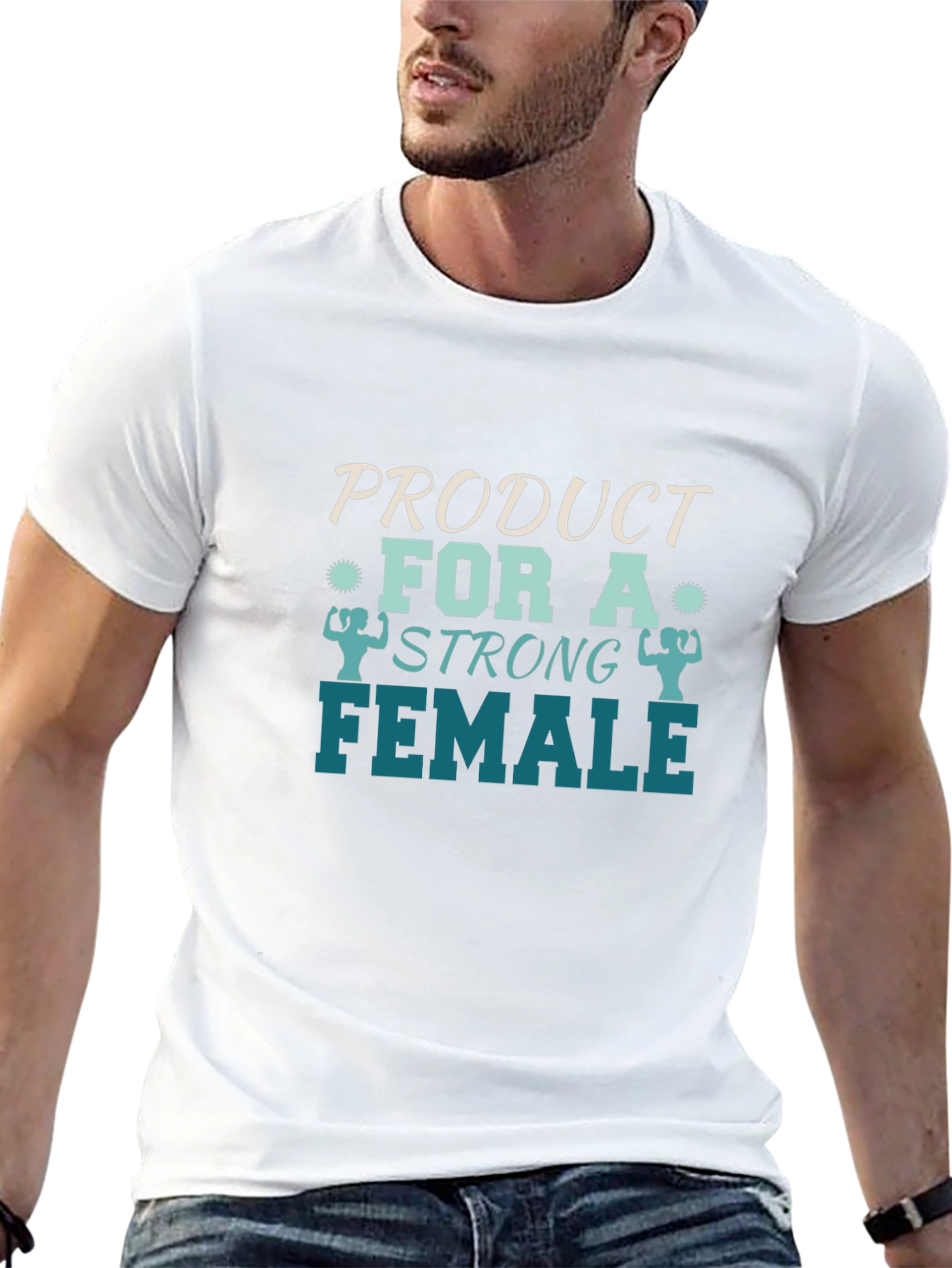 Strong Female Graphic Tee - Black Cotton