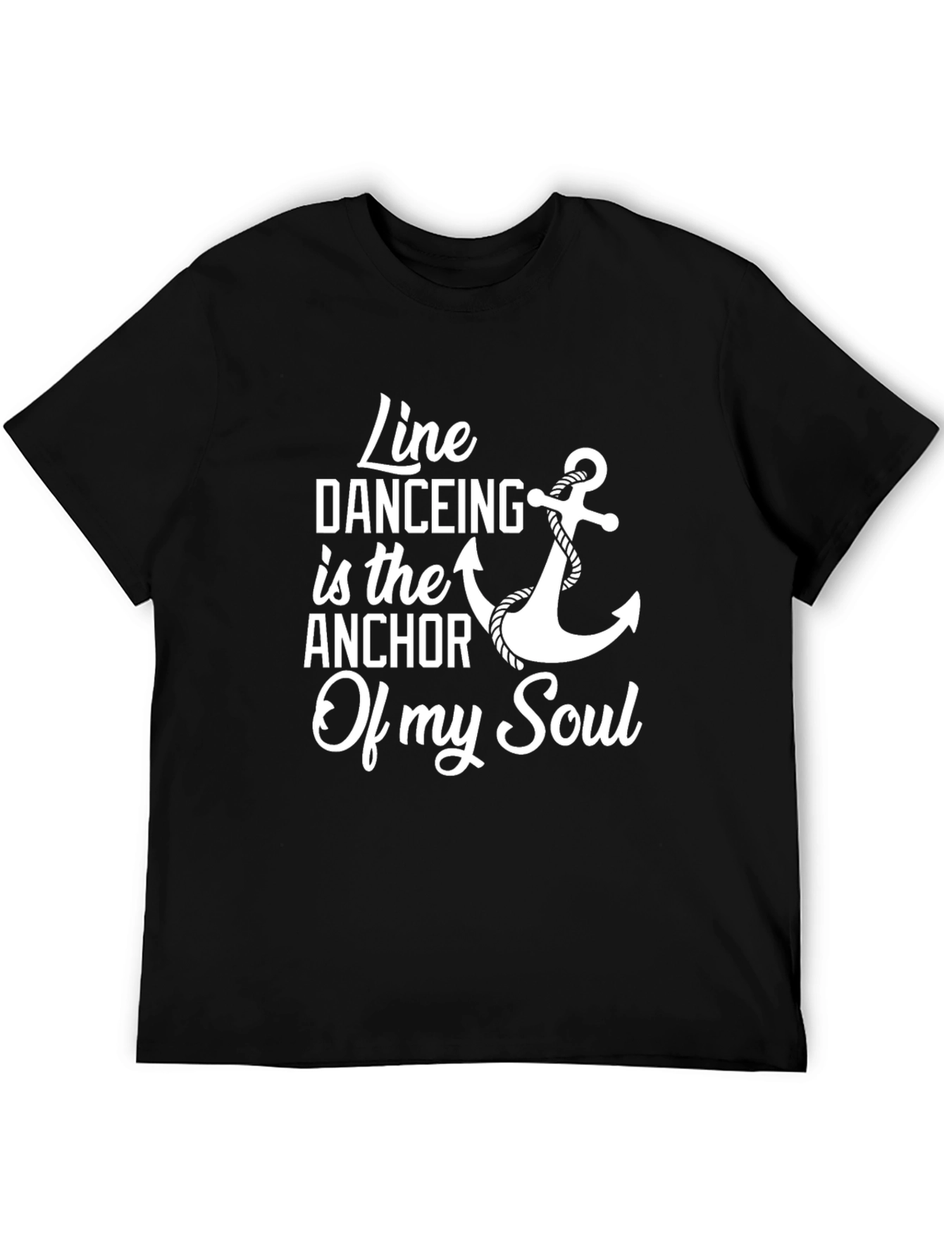 Line Dancing Anchor T-Shirt - Soulful Design