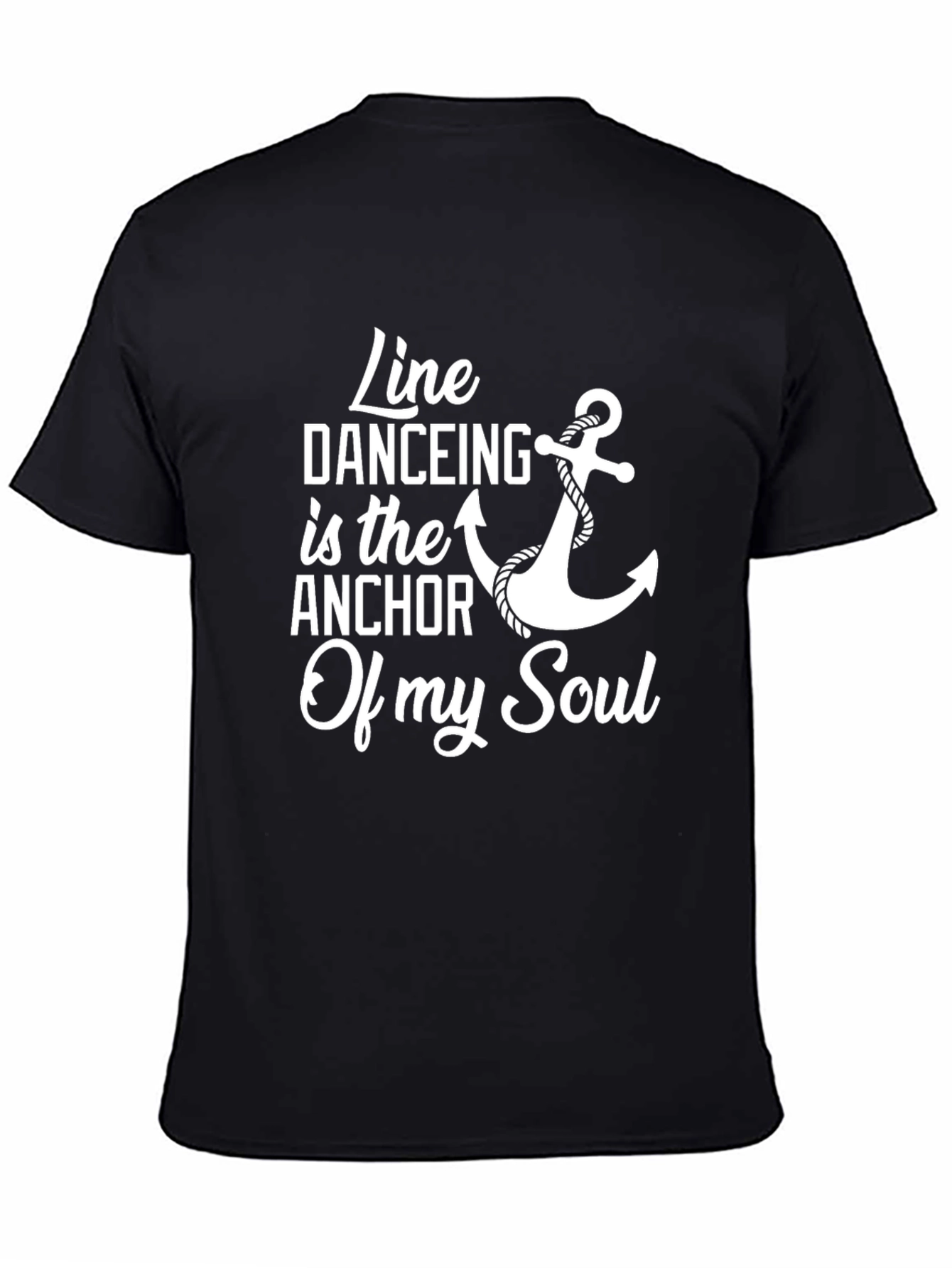 Line Dancing Anchor T-Shirt - Soulful Design