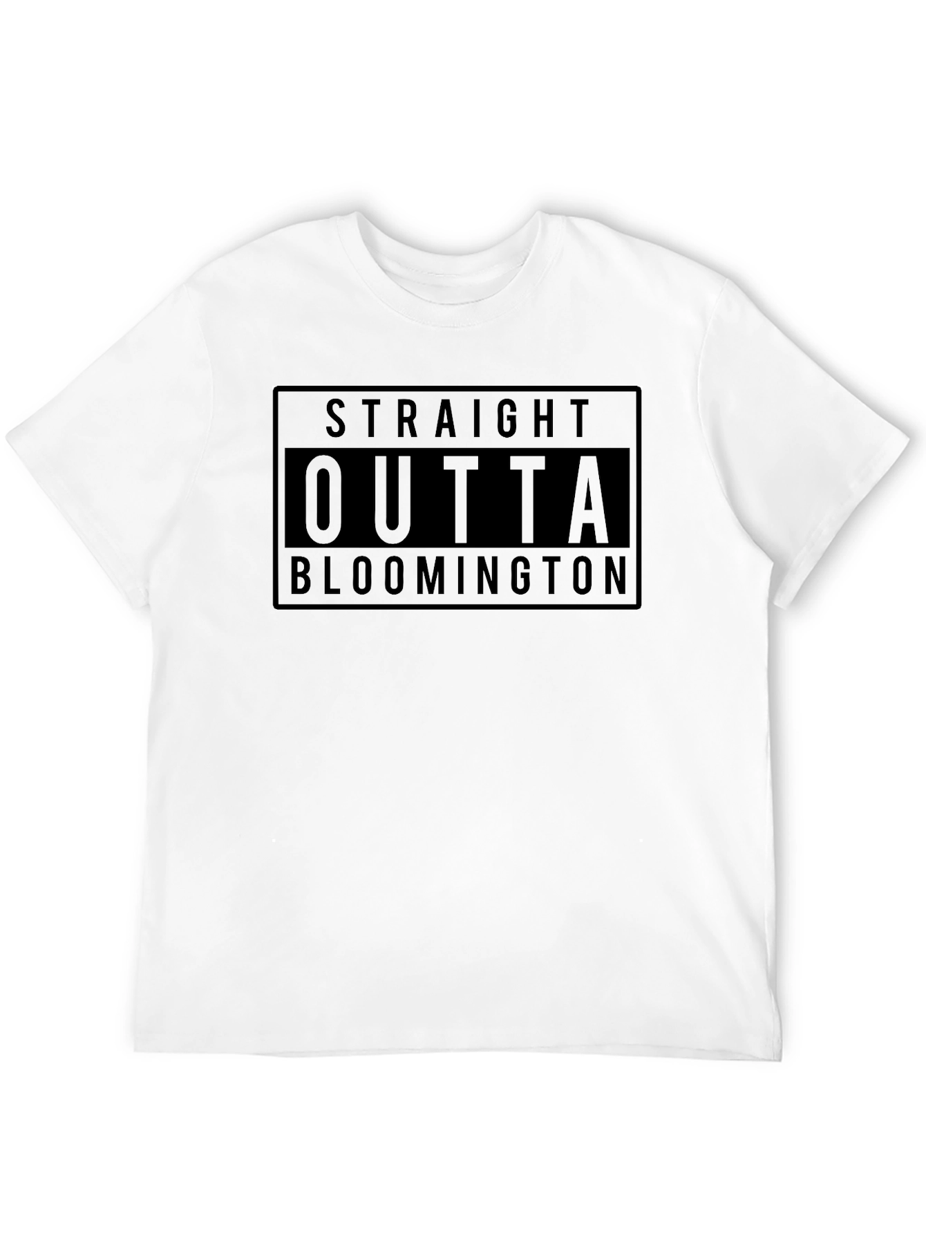 Straight Outta Bloomington Black T-Shirt