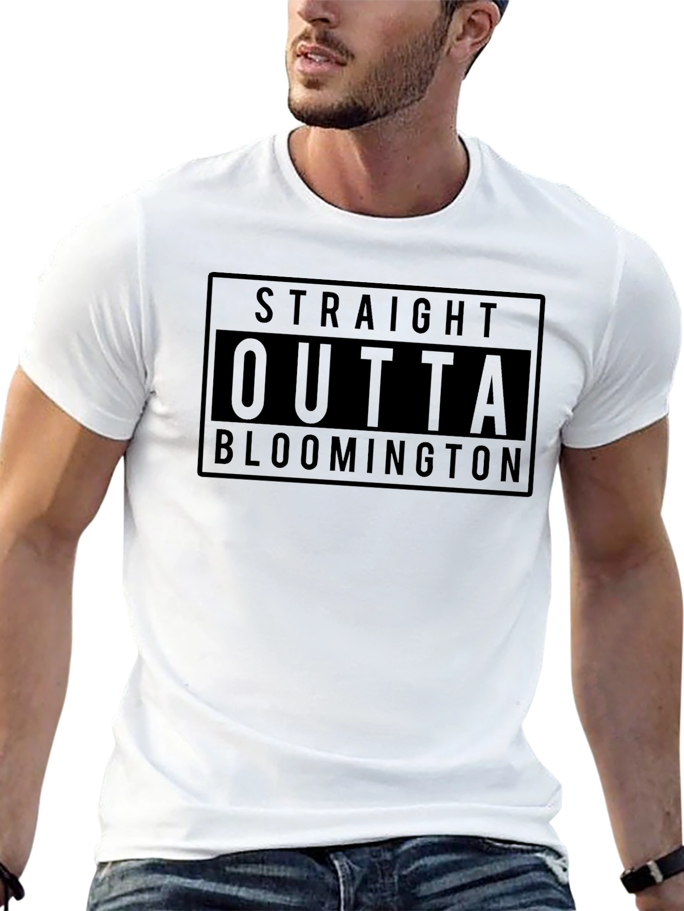Straight Outta Bloomington Black T-Shirt