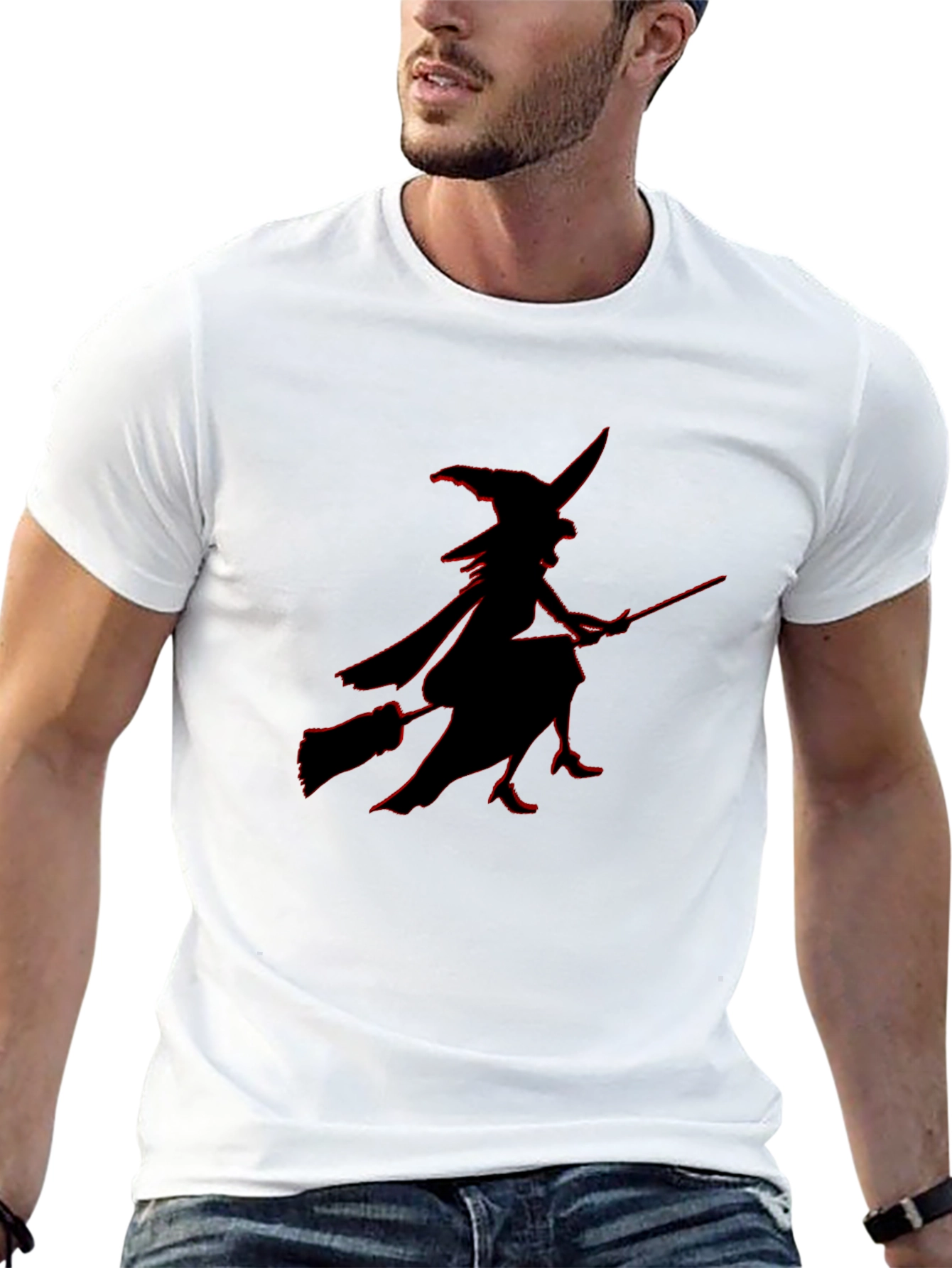 Witch Silhouette T-Shirt - Halloween Style