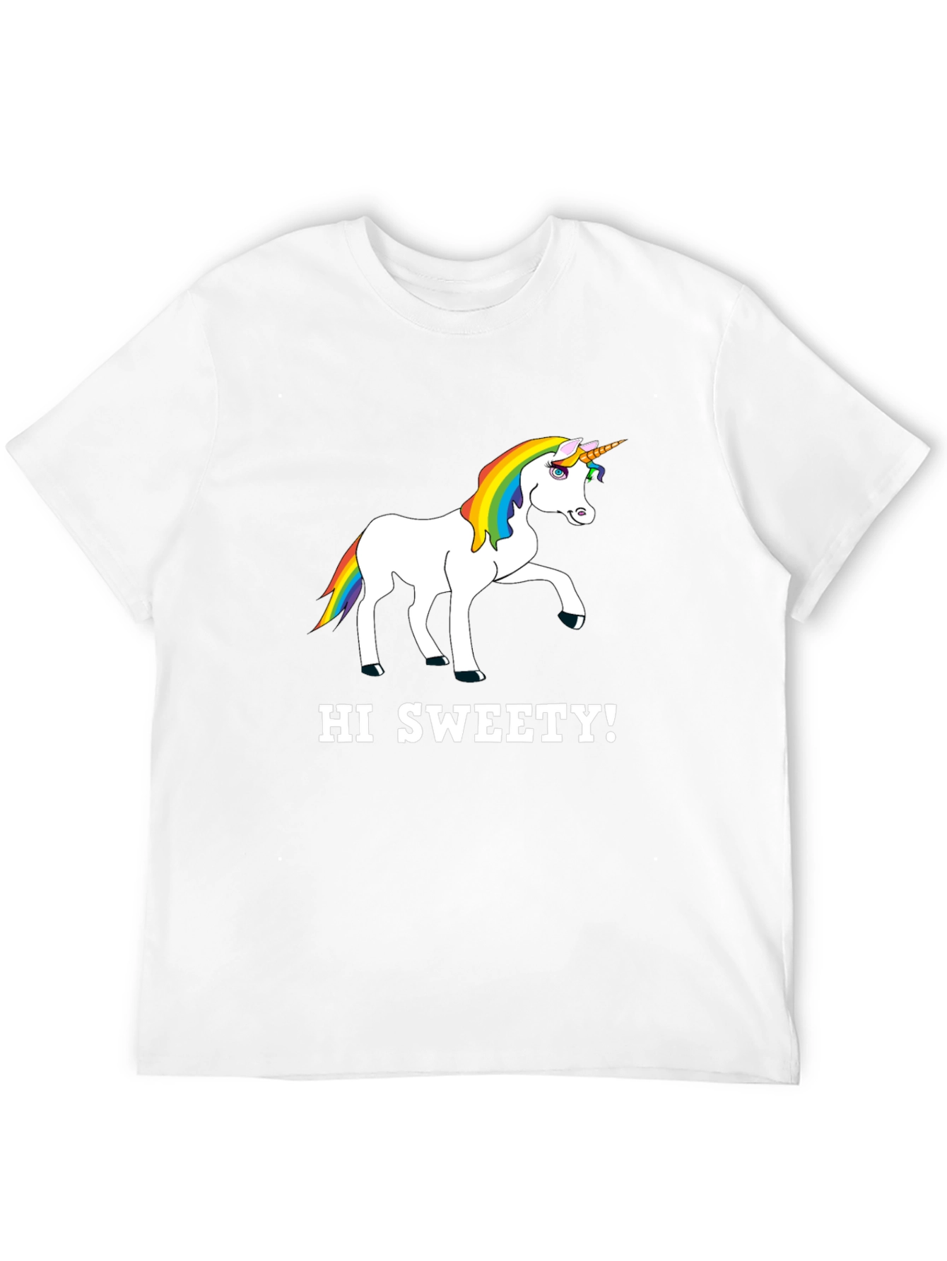 Unicorn Hi Sweety! Graphic T-Shirt