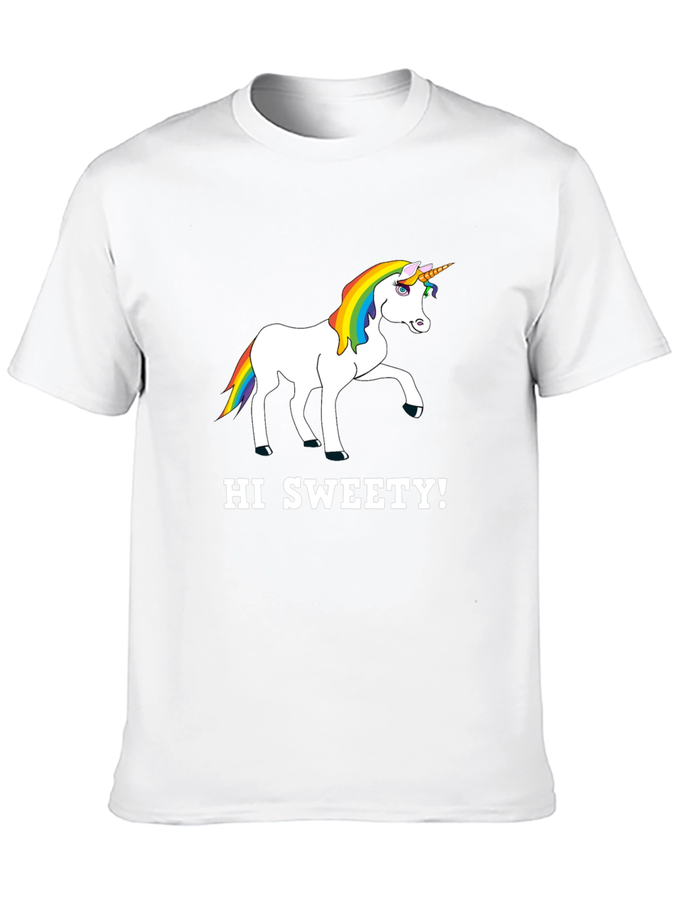Unicorn Hi Sweety! Graphic T-Shirt