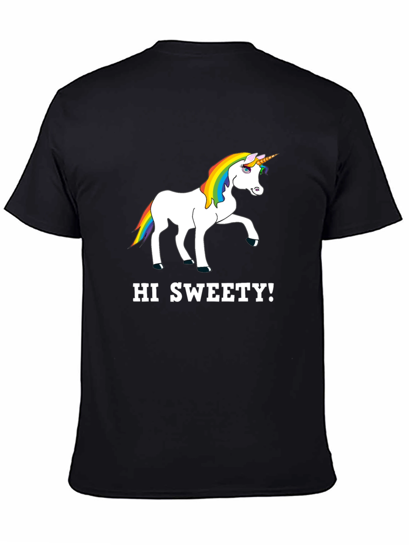 Unicorn Hi Sweety! Graphic T-Shirt