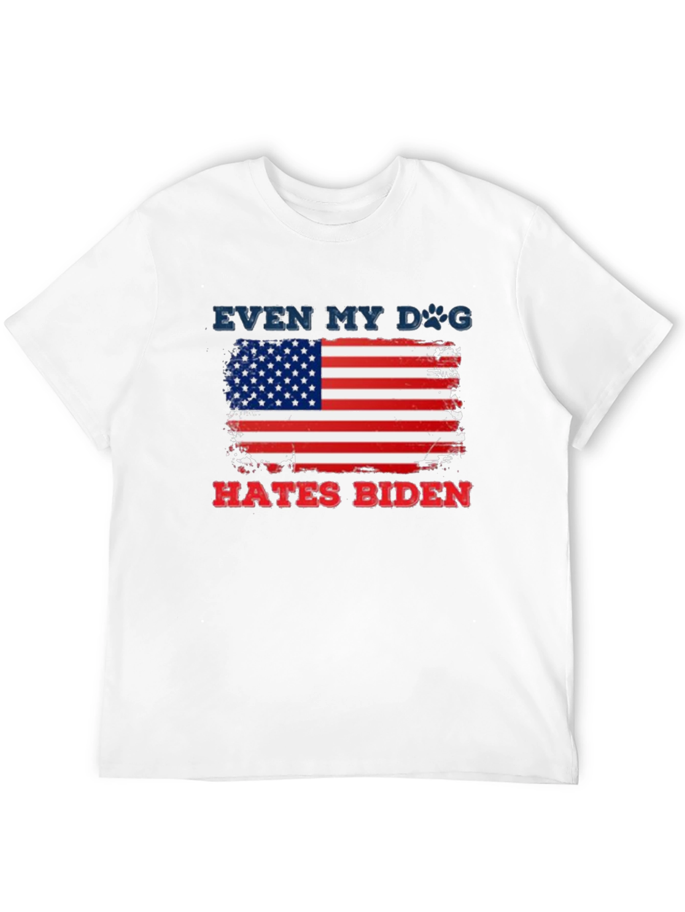 Even My Dog Hates Biden American Flag T-Shirt