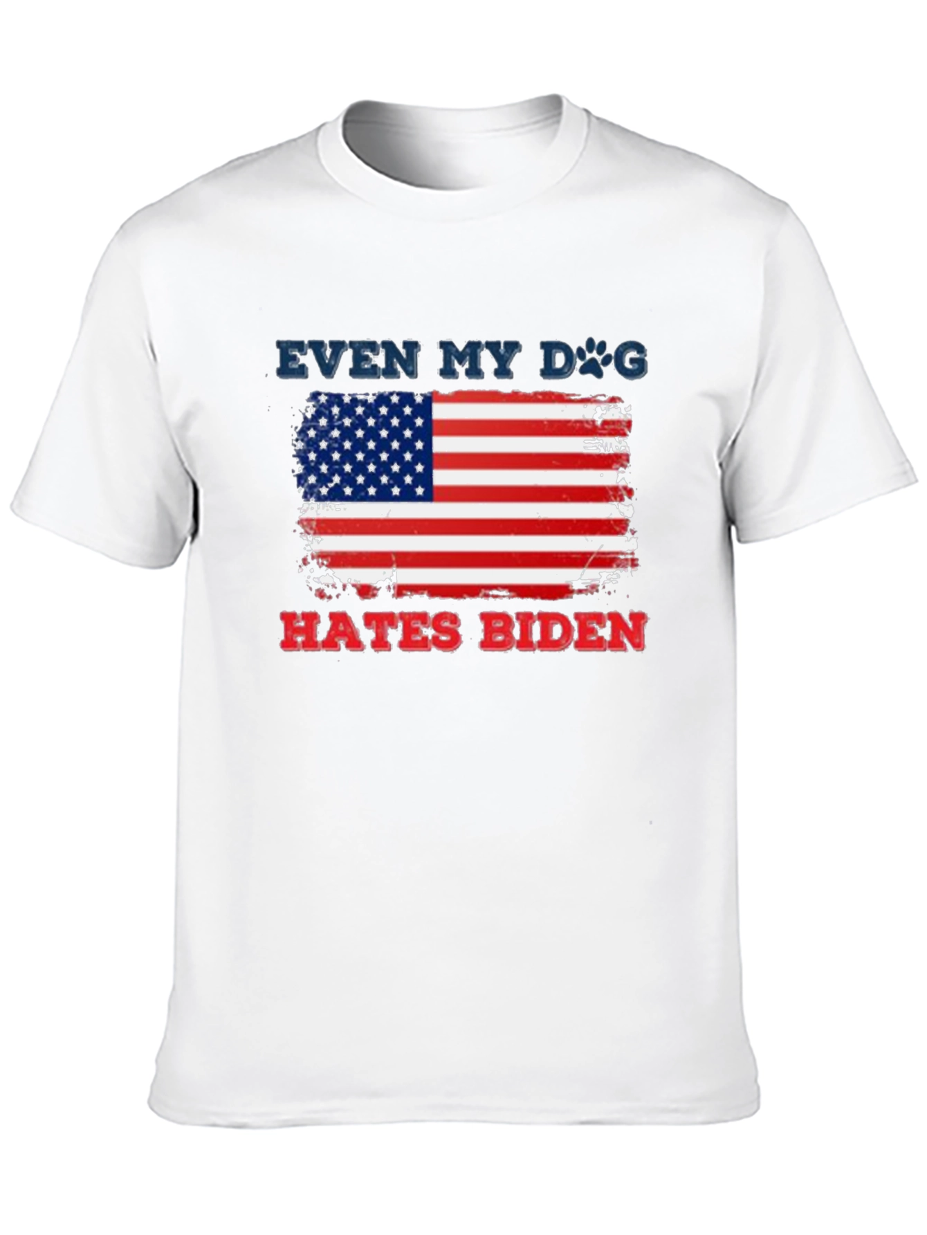 Even My Dog Hates Biden American Flag T-Shirt