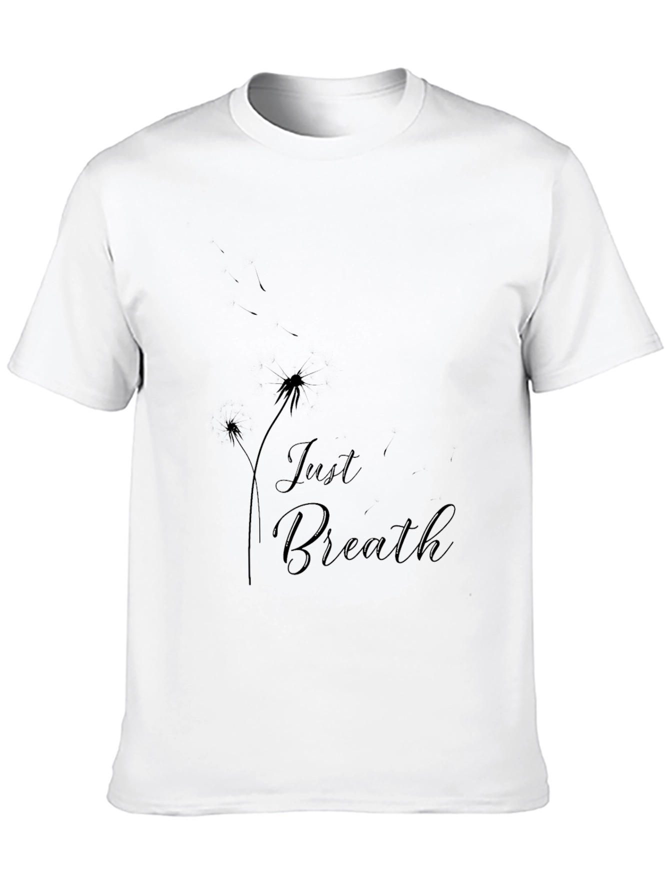 Just Breathe Graphic Black T-Shirt