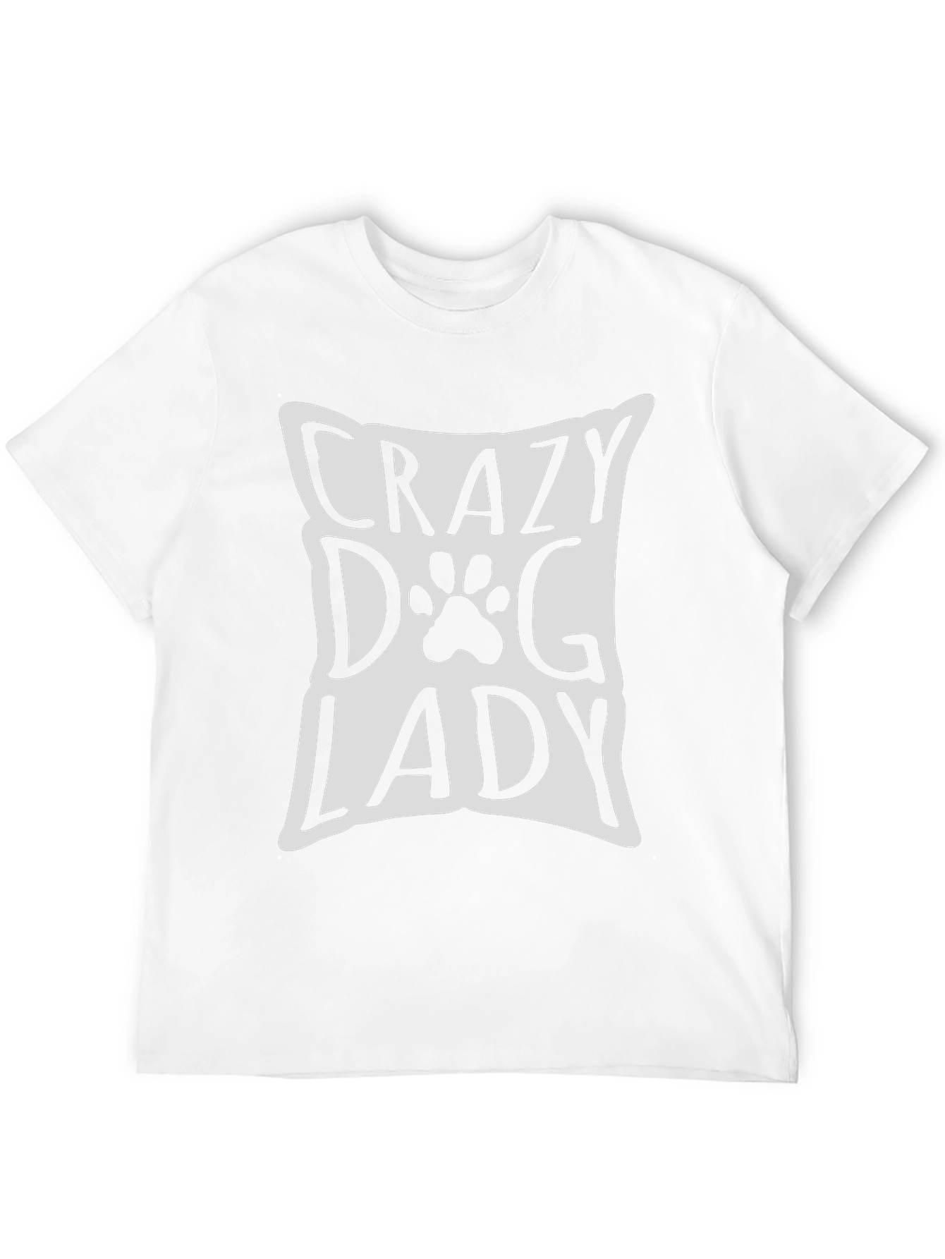Crazy Dog Lady Graphic Tee - Black Cotton T-Shirt