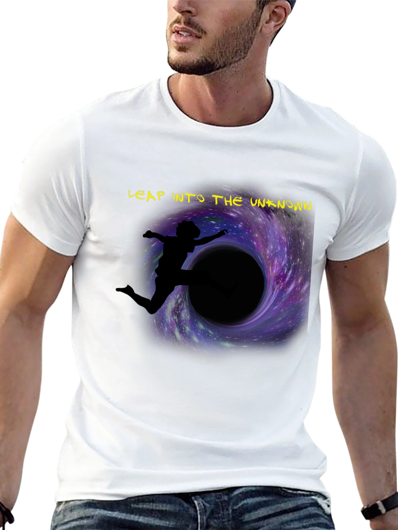 Leap into the Unknown T-Shirt Space Graphic Tee