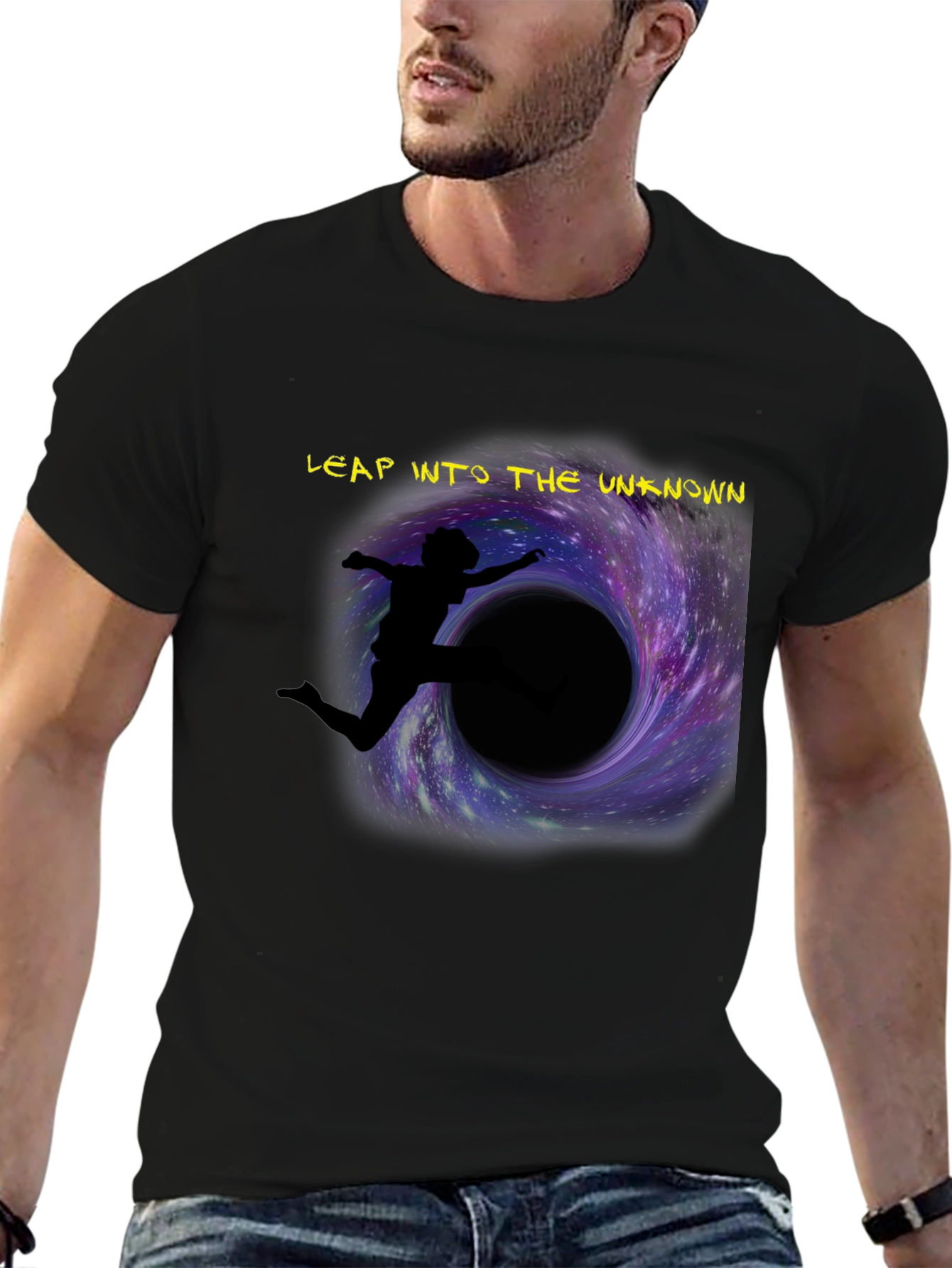 Leap into the Unknown T-Shirt Space Graphic Tee