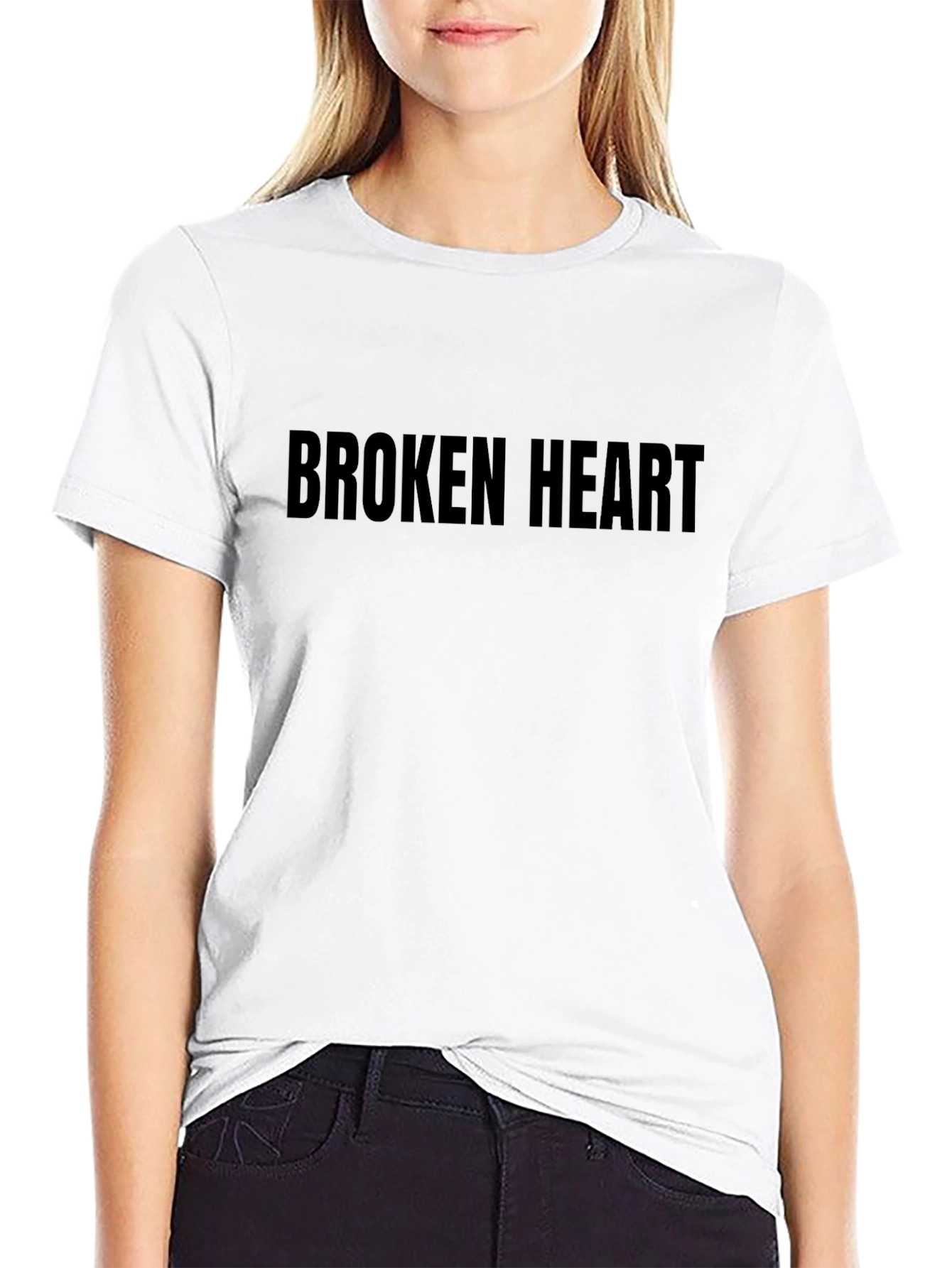 Broken Heart Graphic Tee - Classic Black T-Shirt