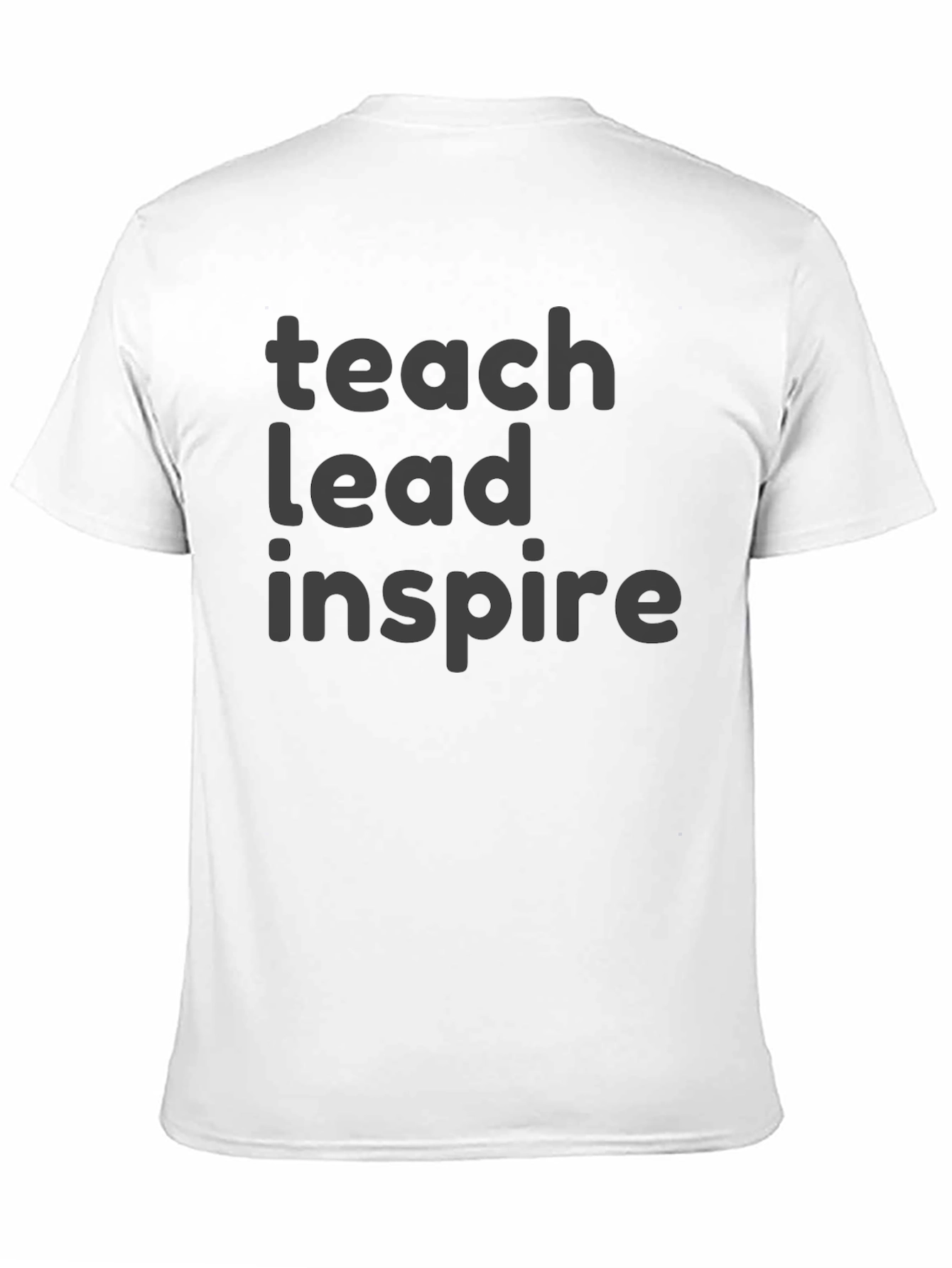 Teach Lead Inspire Black Graphic Tee
