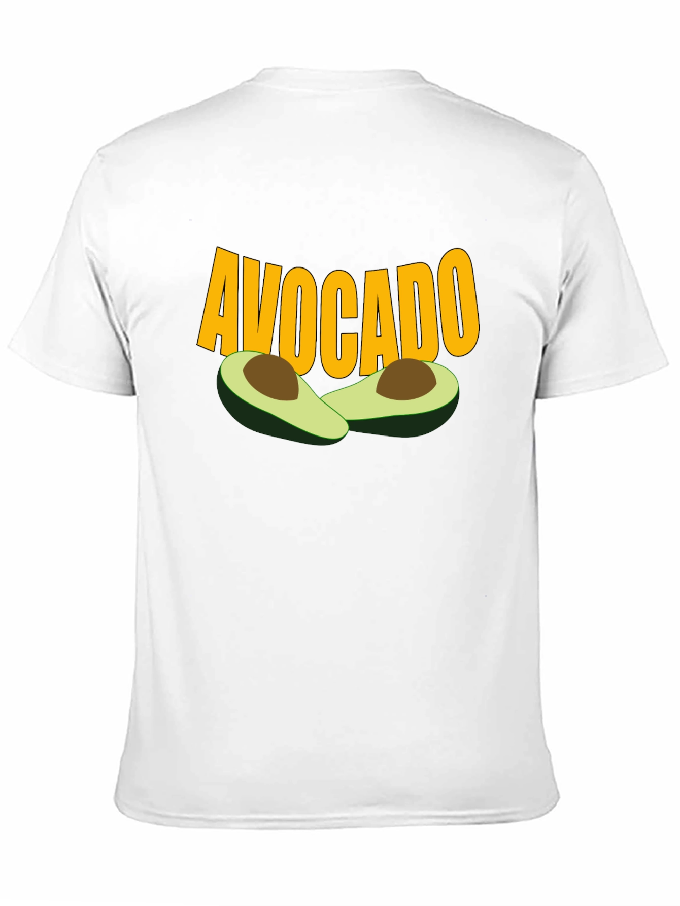 Avocado Graphic Tee - Black Cotton T-Shirt