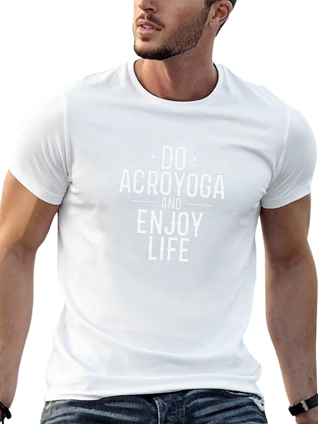 Do Acroyoga T-Shirt - Black Cotton Blend