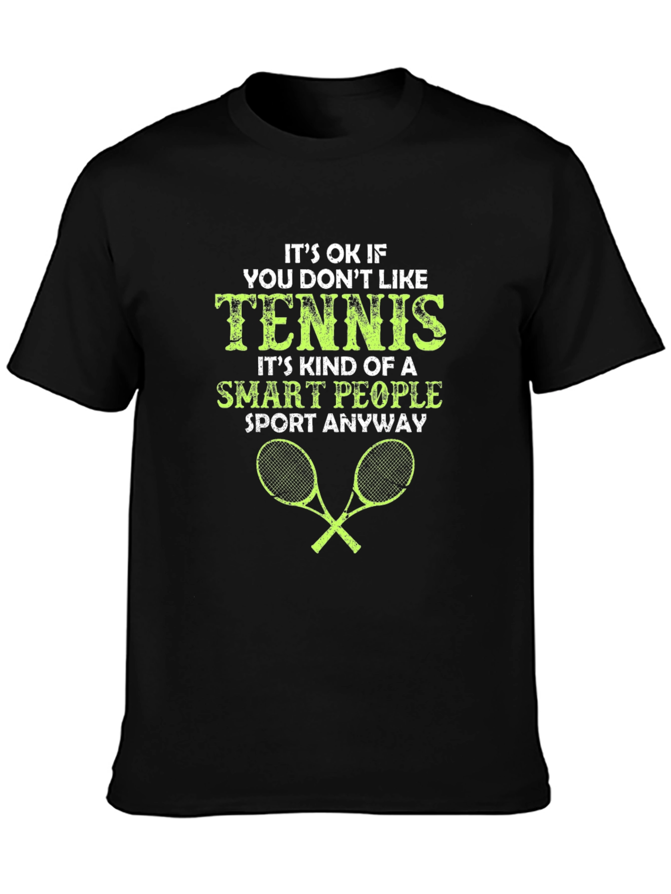 Tennis Smart People Funny Graphic T-Shirt