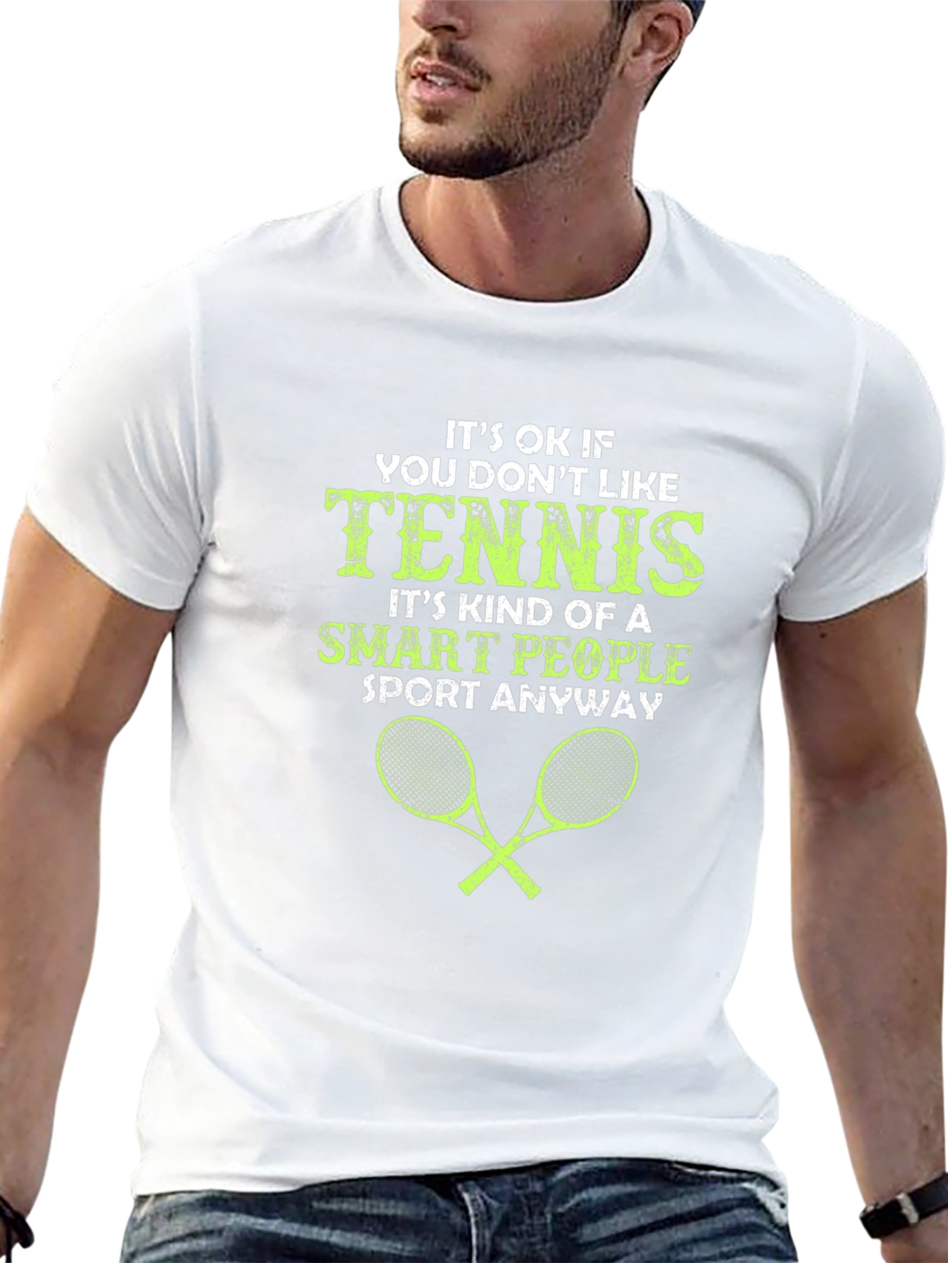 Tennis Smart People Funny Graphic T-Shirt