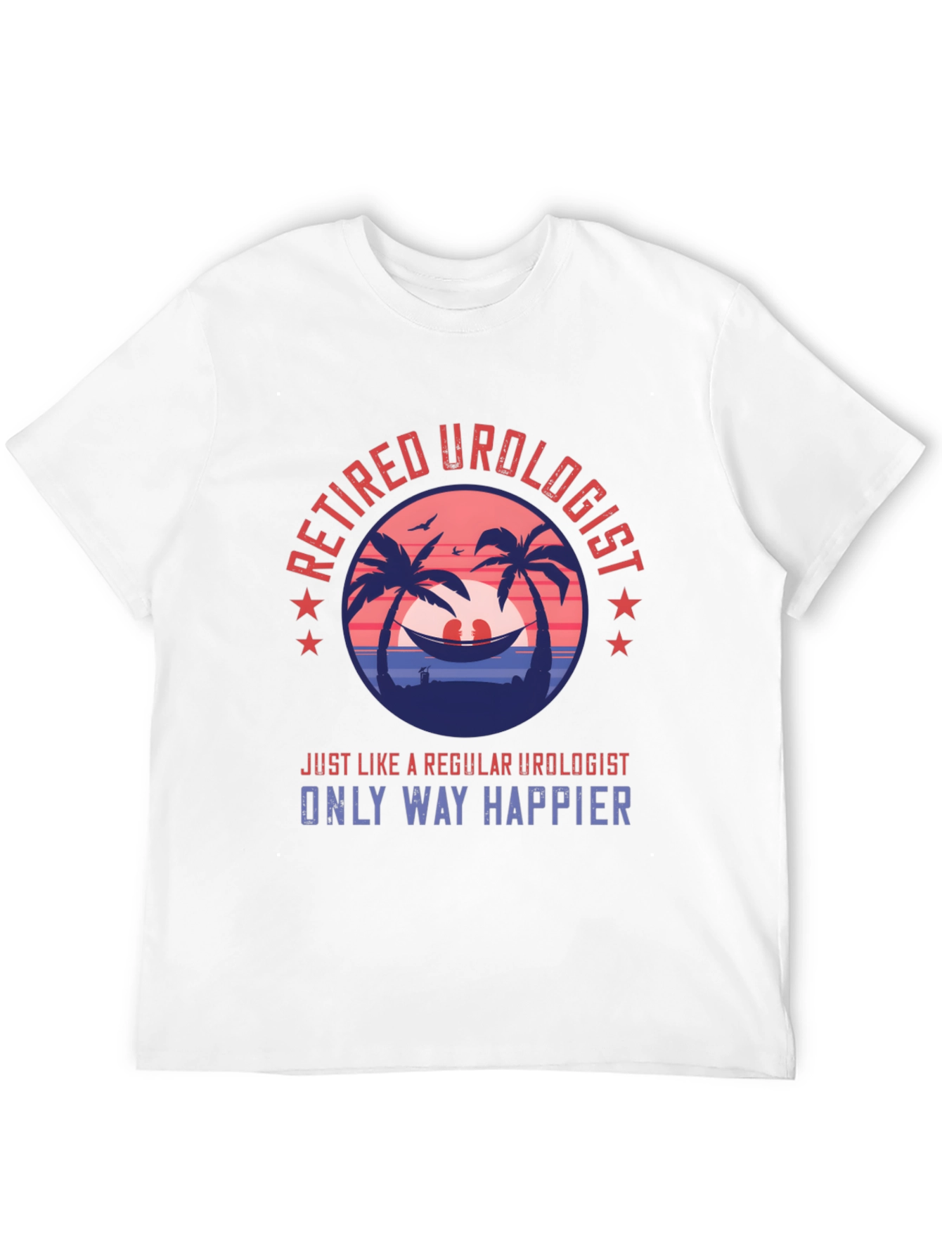 Retired Urologist Graphic T-Shirt: Happy Retirement Tee