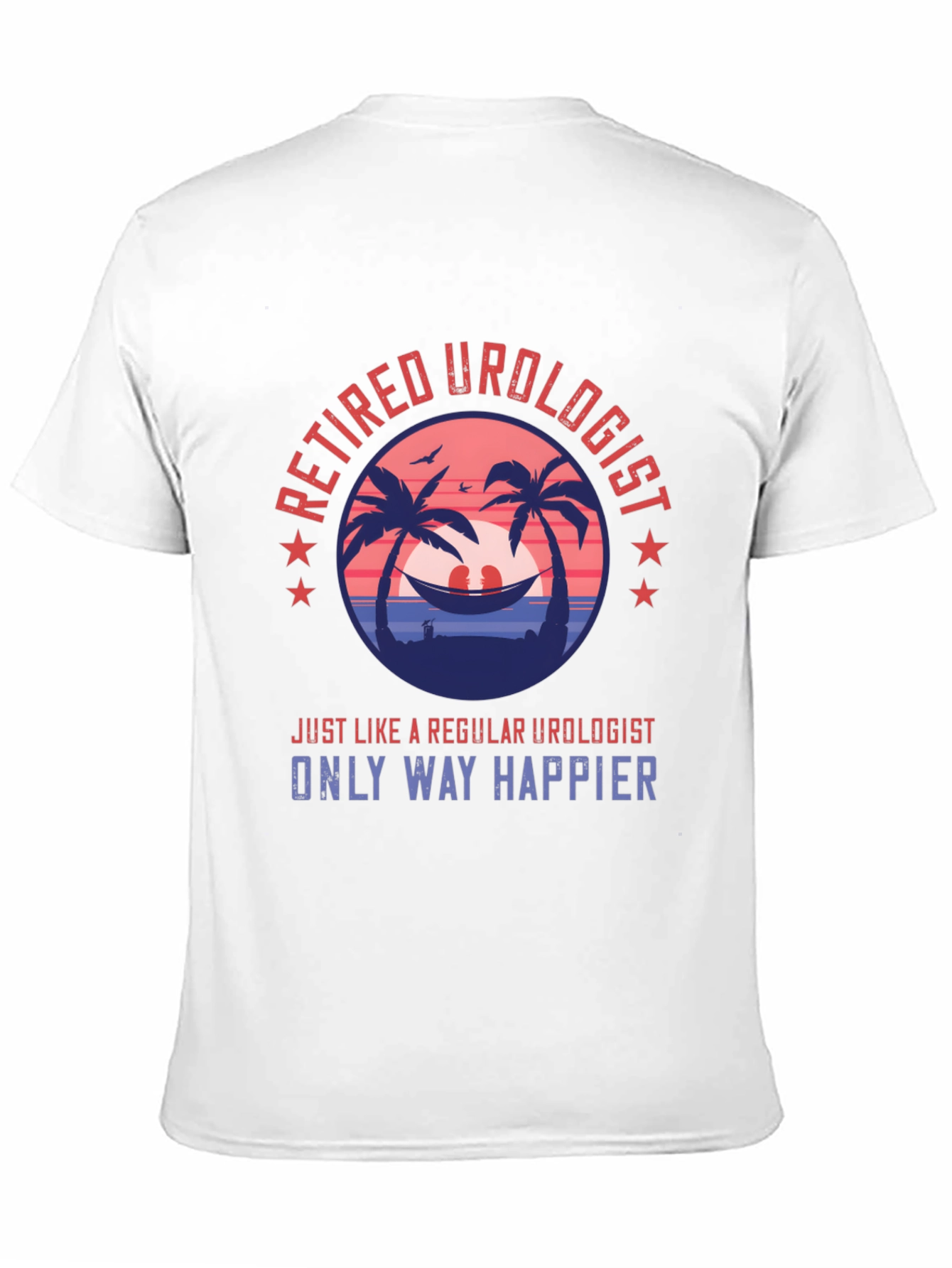 Retired Urologist Graphic T-Shirt: Happy Retirement Tee