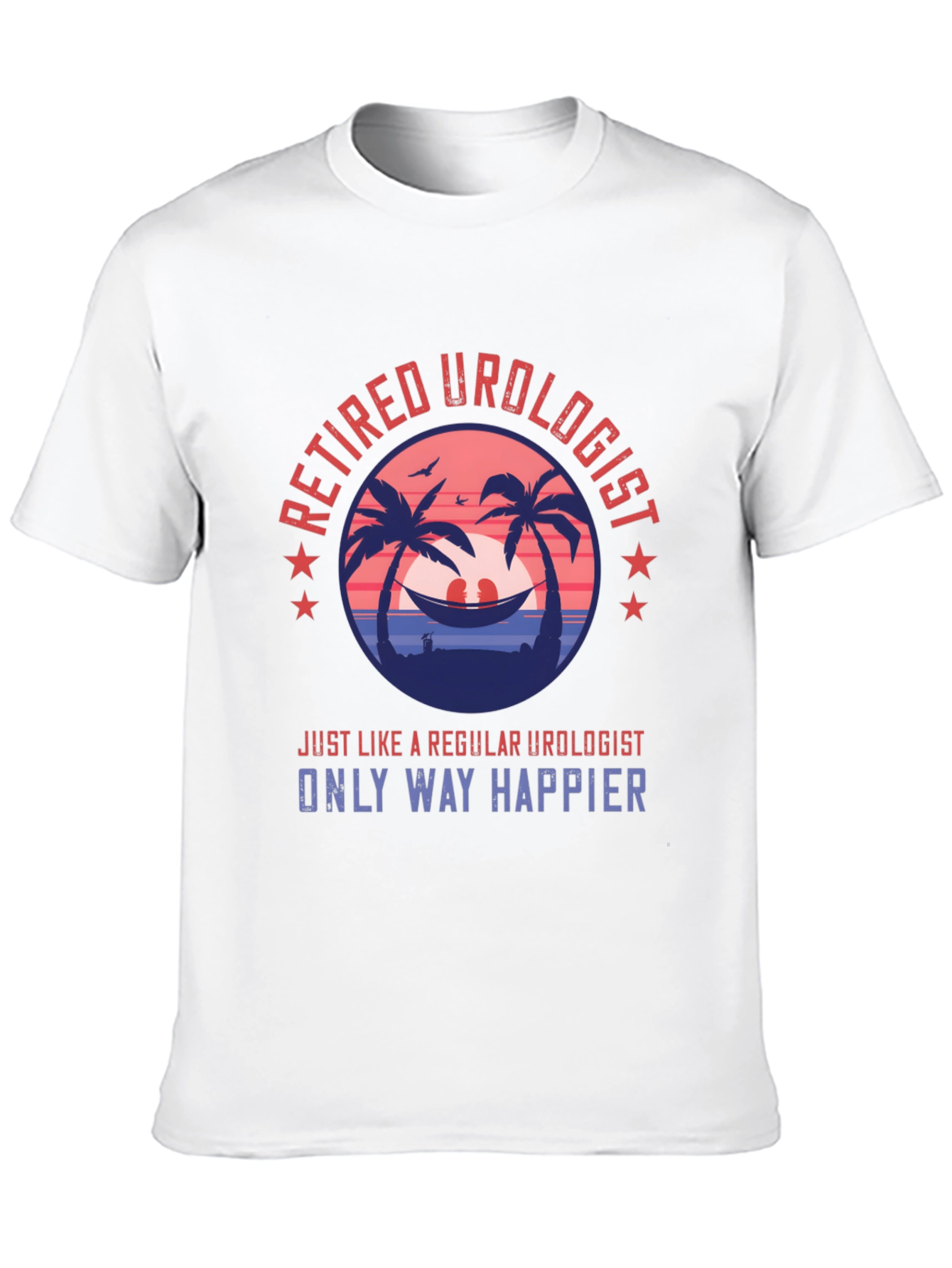 Retired Urologist Graphic T-Shirt: Happy Retirement Tee