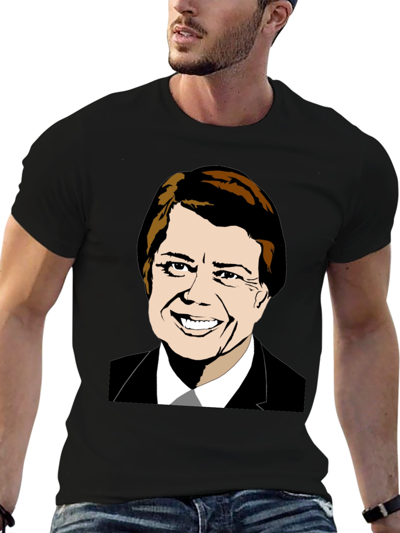 Jimmy Carter Graphic Tee - Political Cartoon T-Shirt